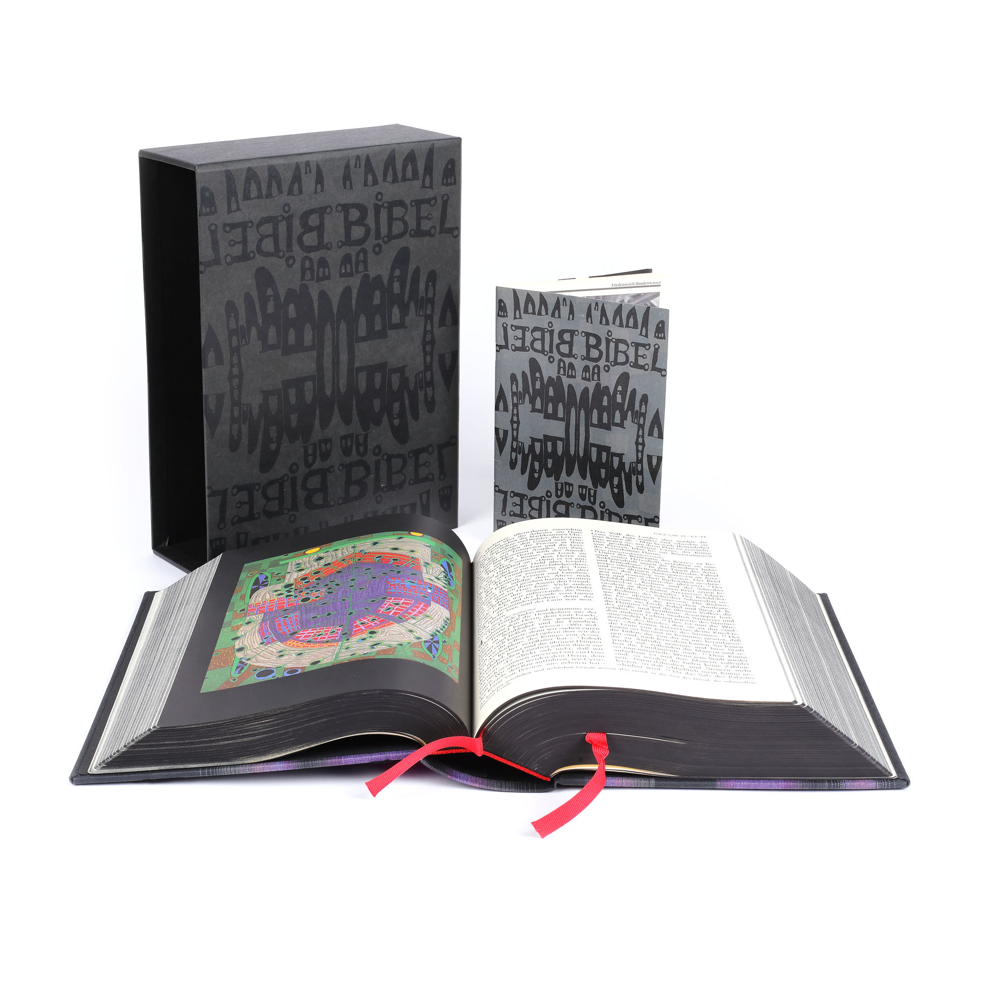Biblia ilustrată de Friedensreich Hundertwasser, germană, 1995
