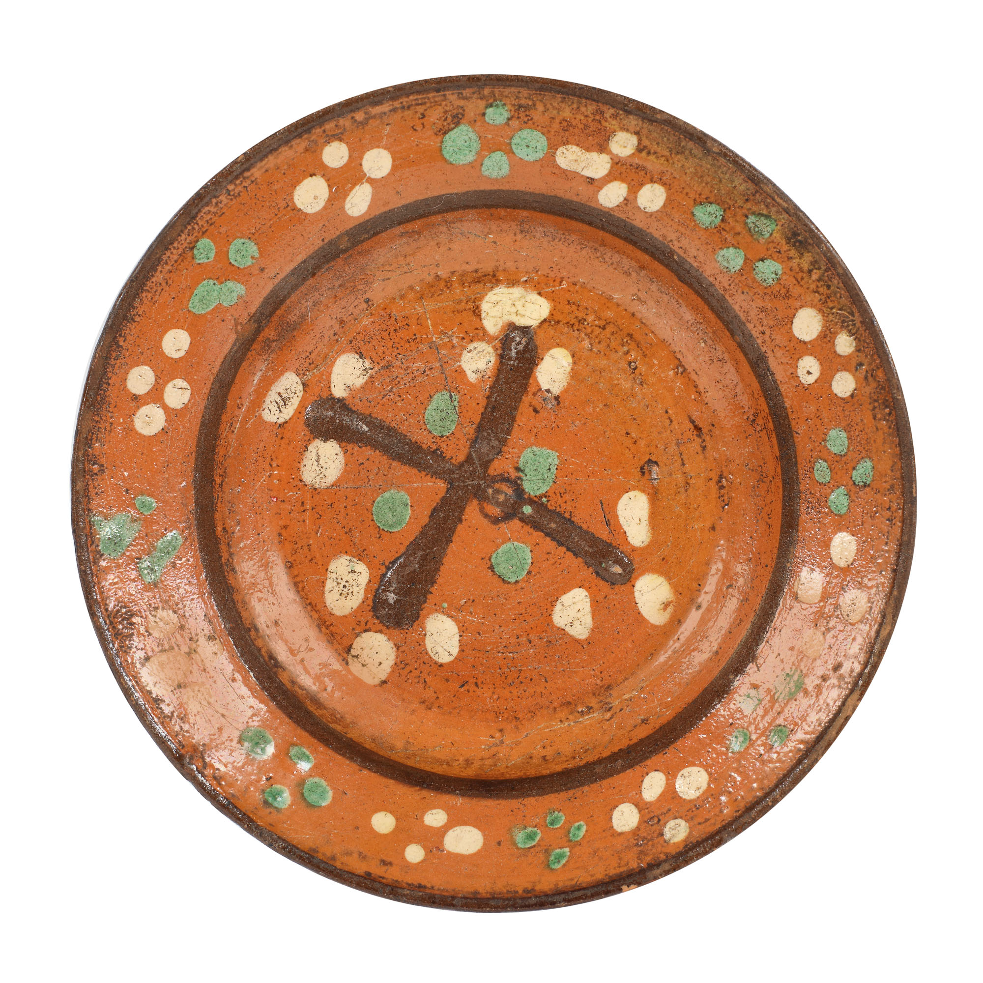 Plate, decorated with cross motif, Bistrita-Nasaud, approx. 1900