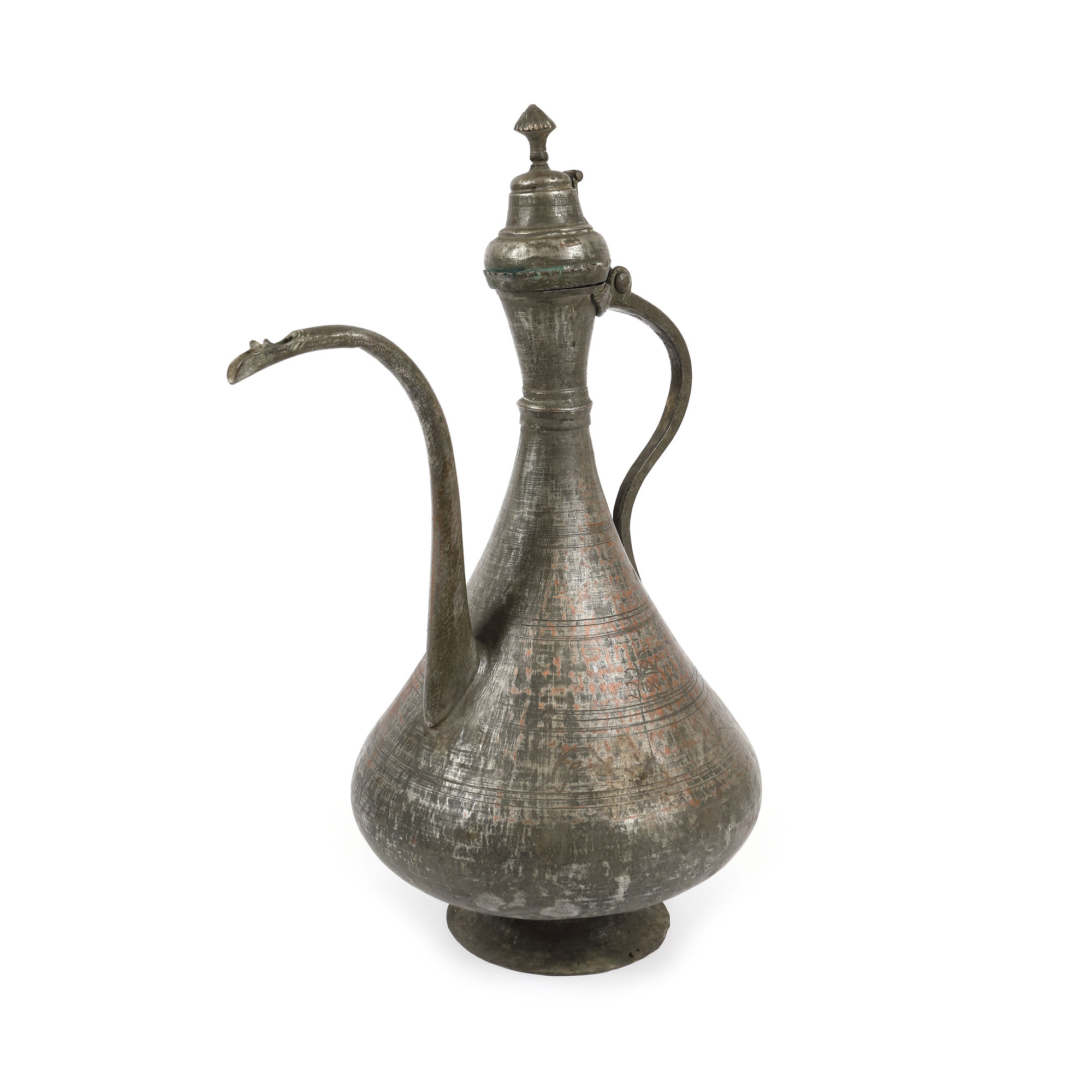 Ulcior de apă dobrogean, din cupru argintat, poansonat, datat 1842
