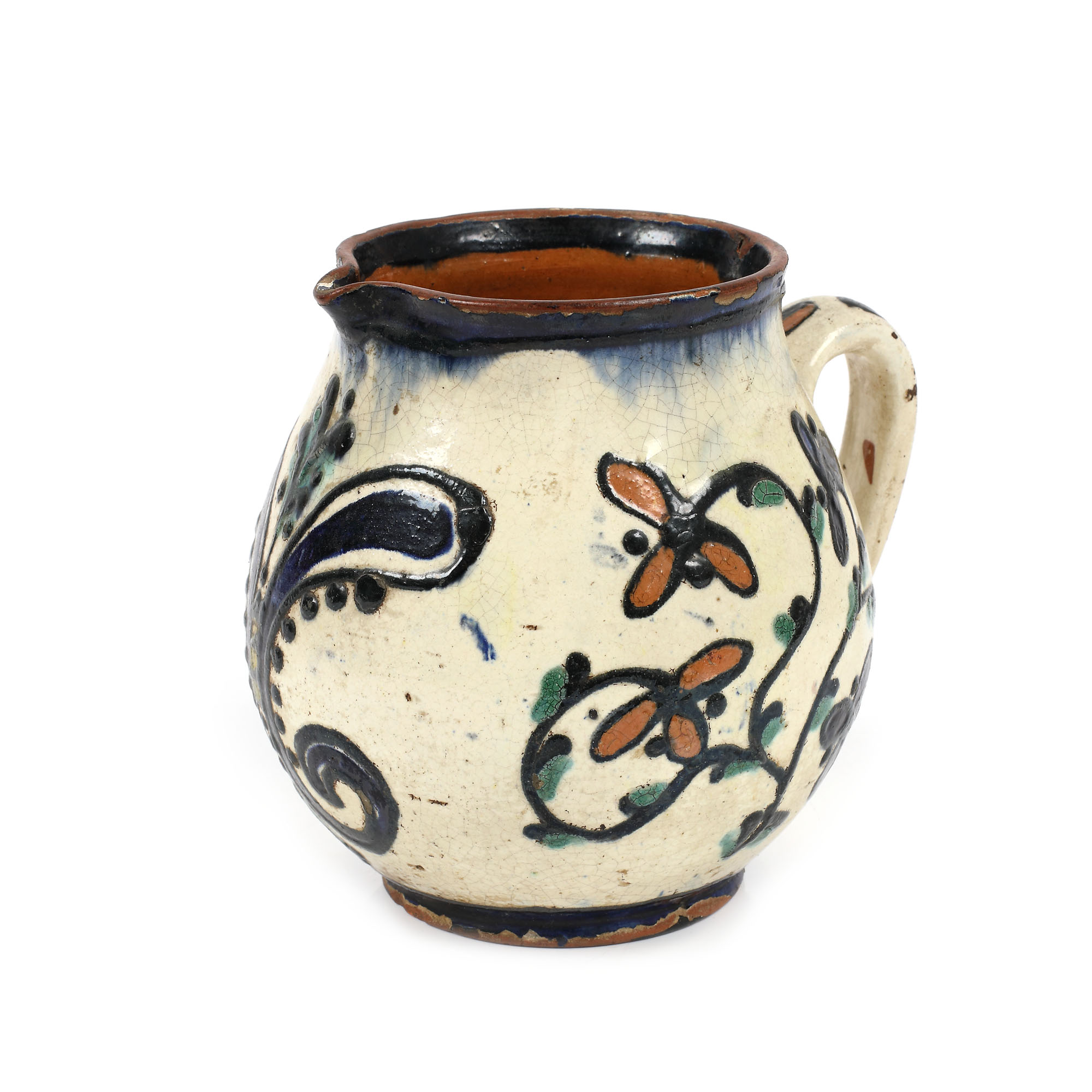 Milk cup - ethno-folkloric capitalisation, Troita royal workshops, approx. 1920
