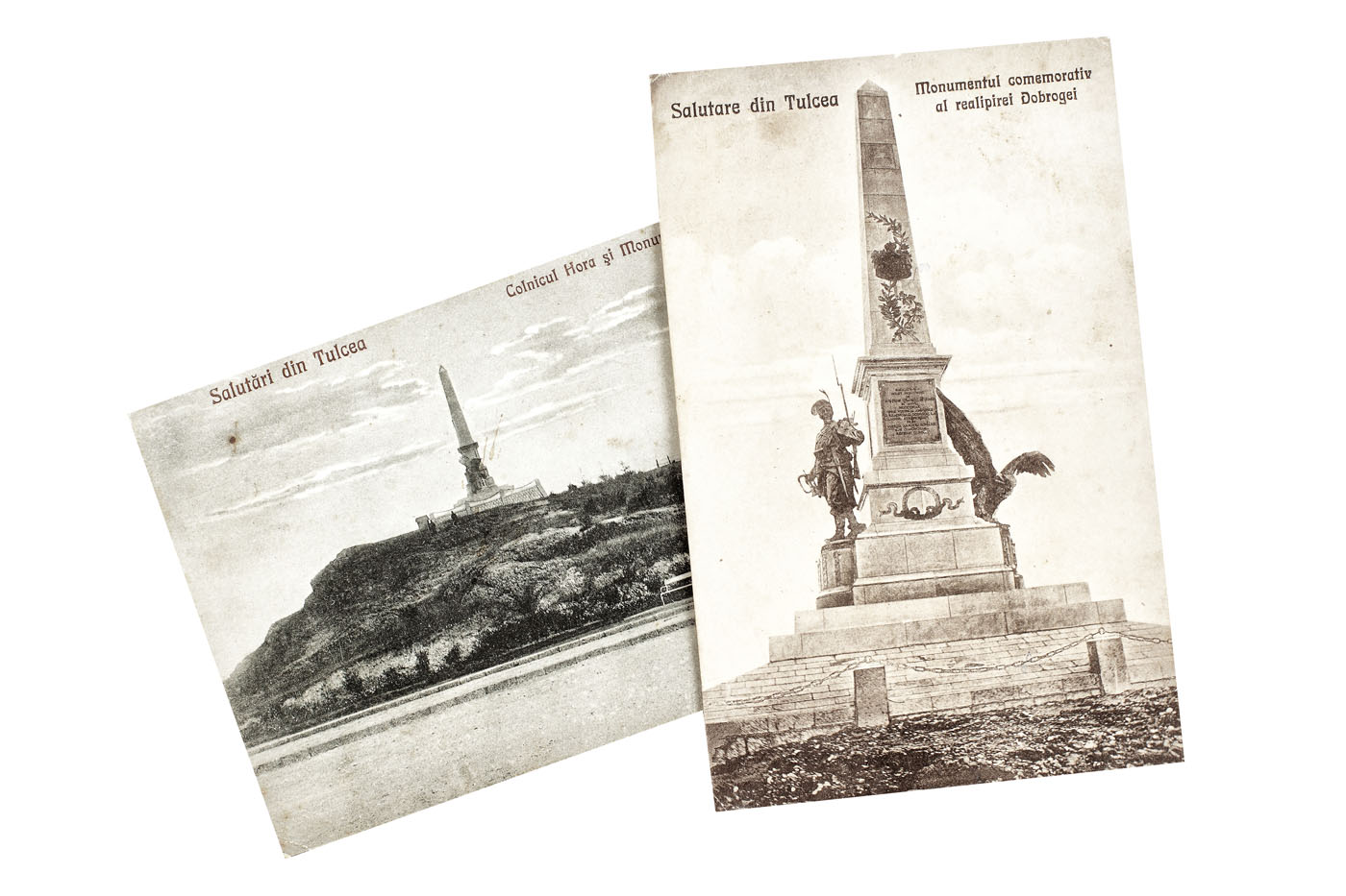 Lot comprising two postcards illustrating the commemorative moment of the return of Dobruja as a Romanian territory, ca. 1925