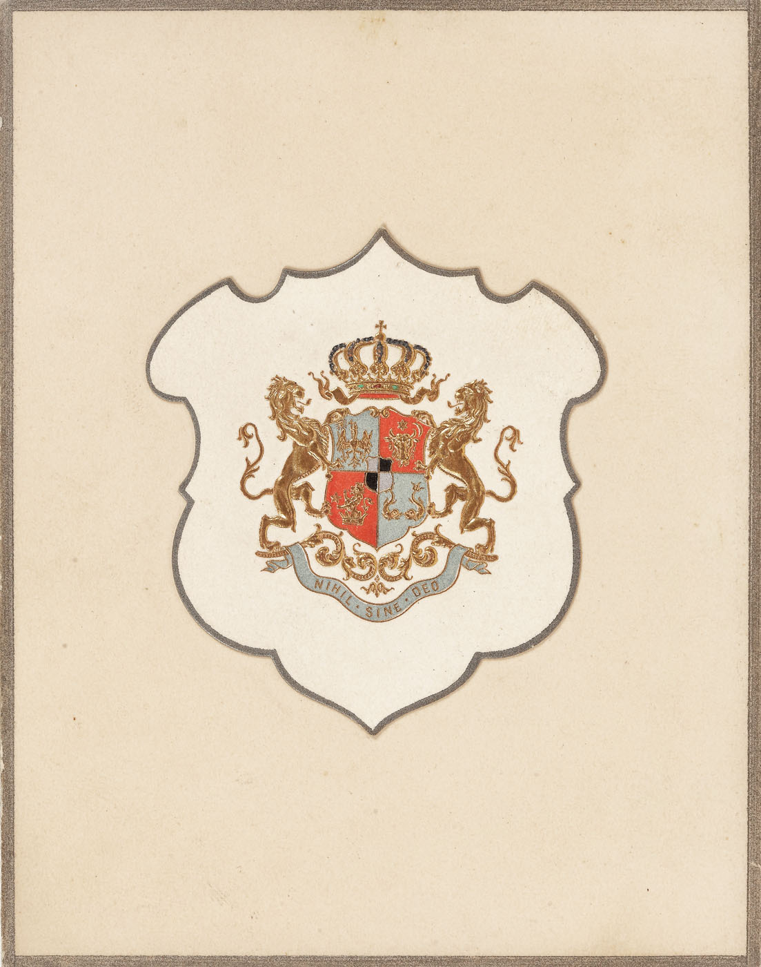 Meniu în franceză al dineului oficial desfăşurat la Palatul Regal, Bucureşti, 18/30 octombrie 1896