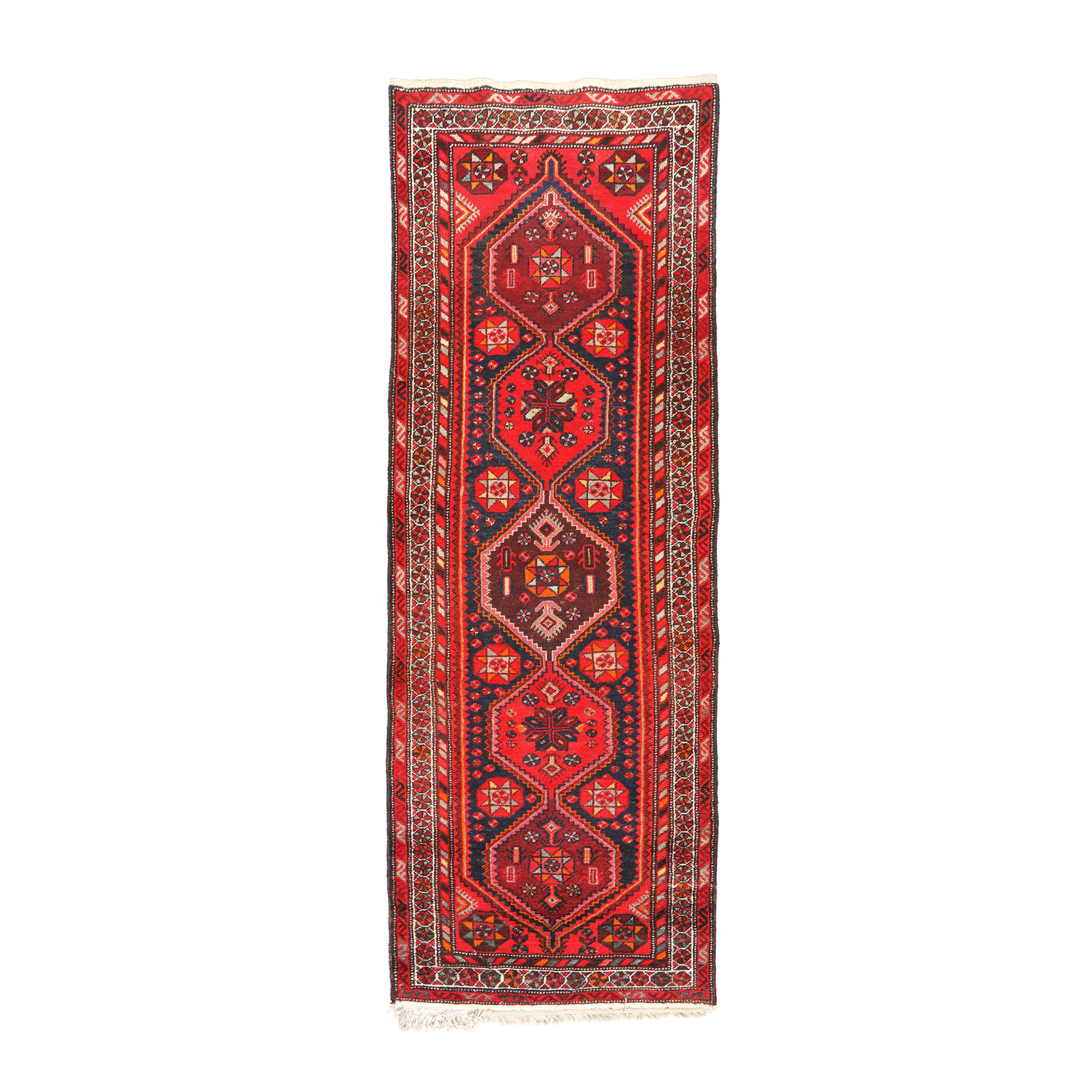 Covor Luri din lână, decorat cu motive tribale, Iran, mijlocul sec. XX