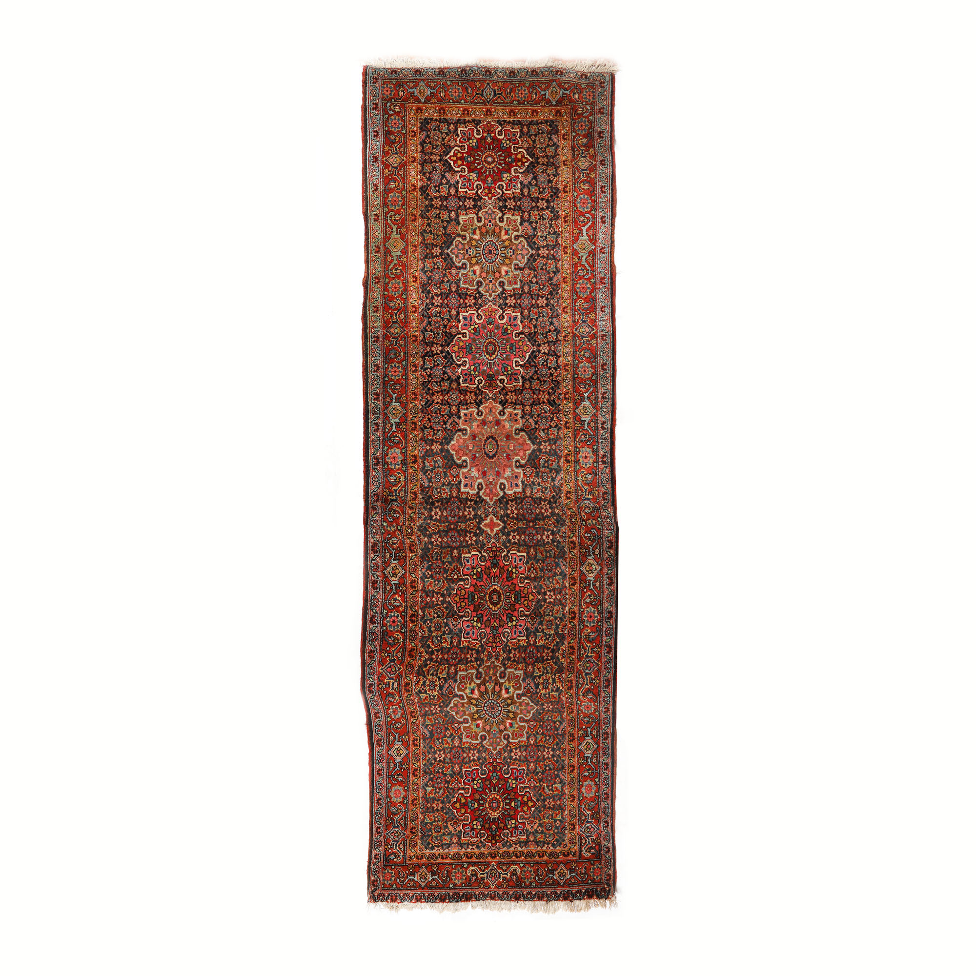 Malayer wool rug, decorated with floral motifs, Western Iran, approx. 1900-1930