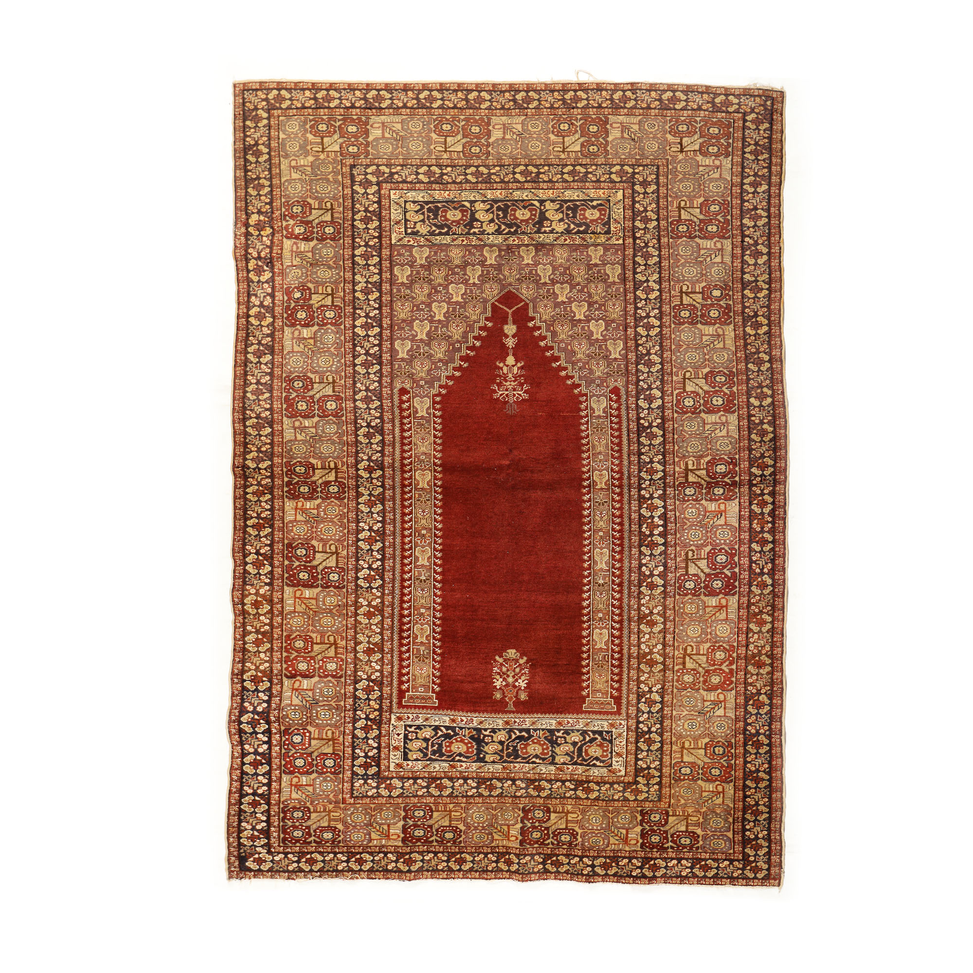 Covor Ghiordes din lână, de rugăciune, Turcia, cca. 1880