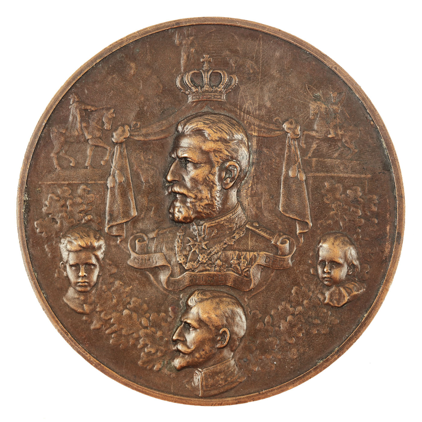 "Awarding of Rights to Aromanians in Macedonia" medal, engraver Menachem Carniol, 1905
