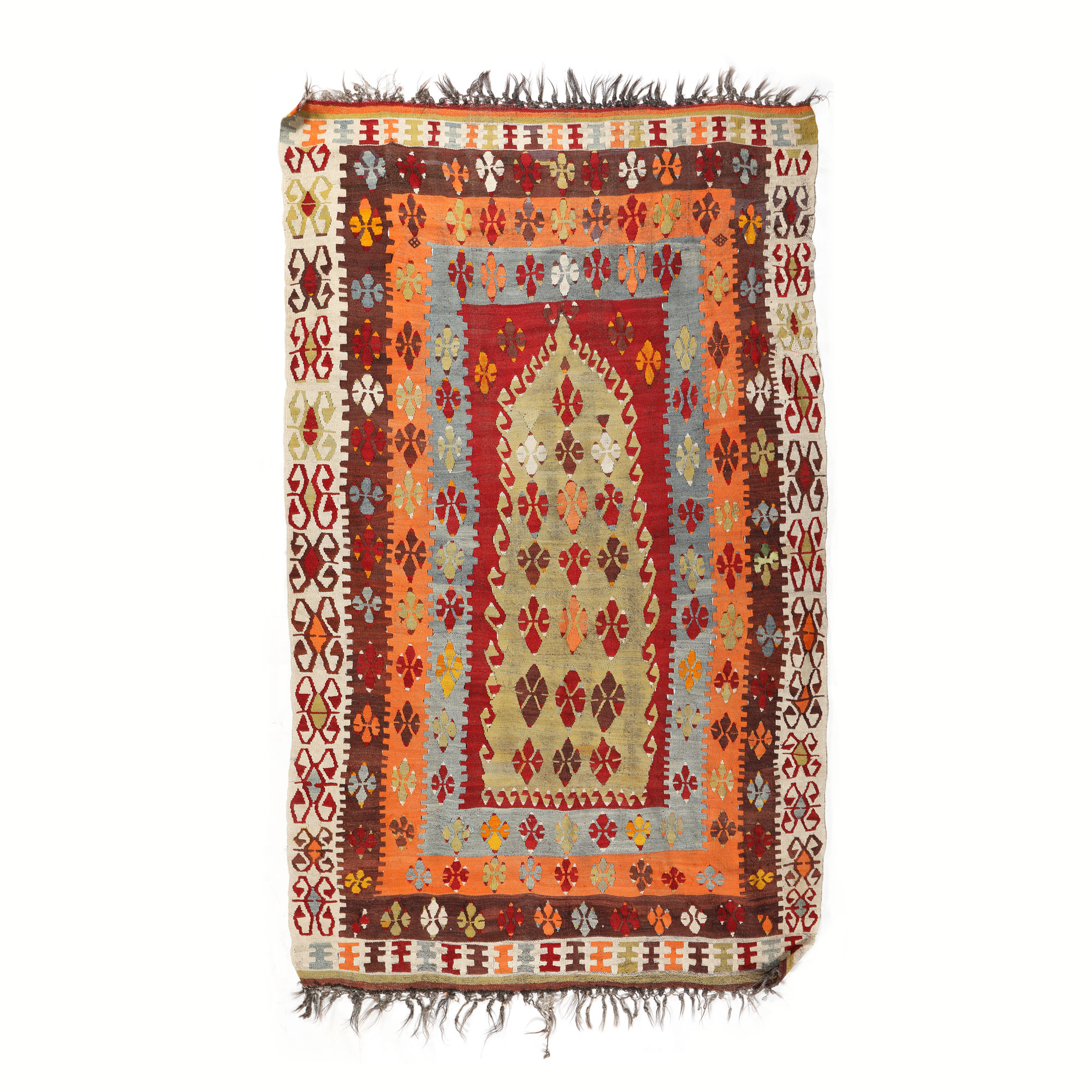 Covor Kilim din lână, de rugăciune, Anatolia, cca. 1850-1900