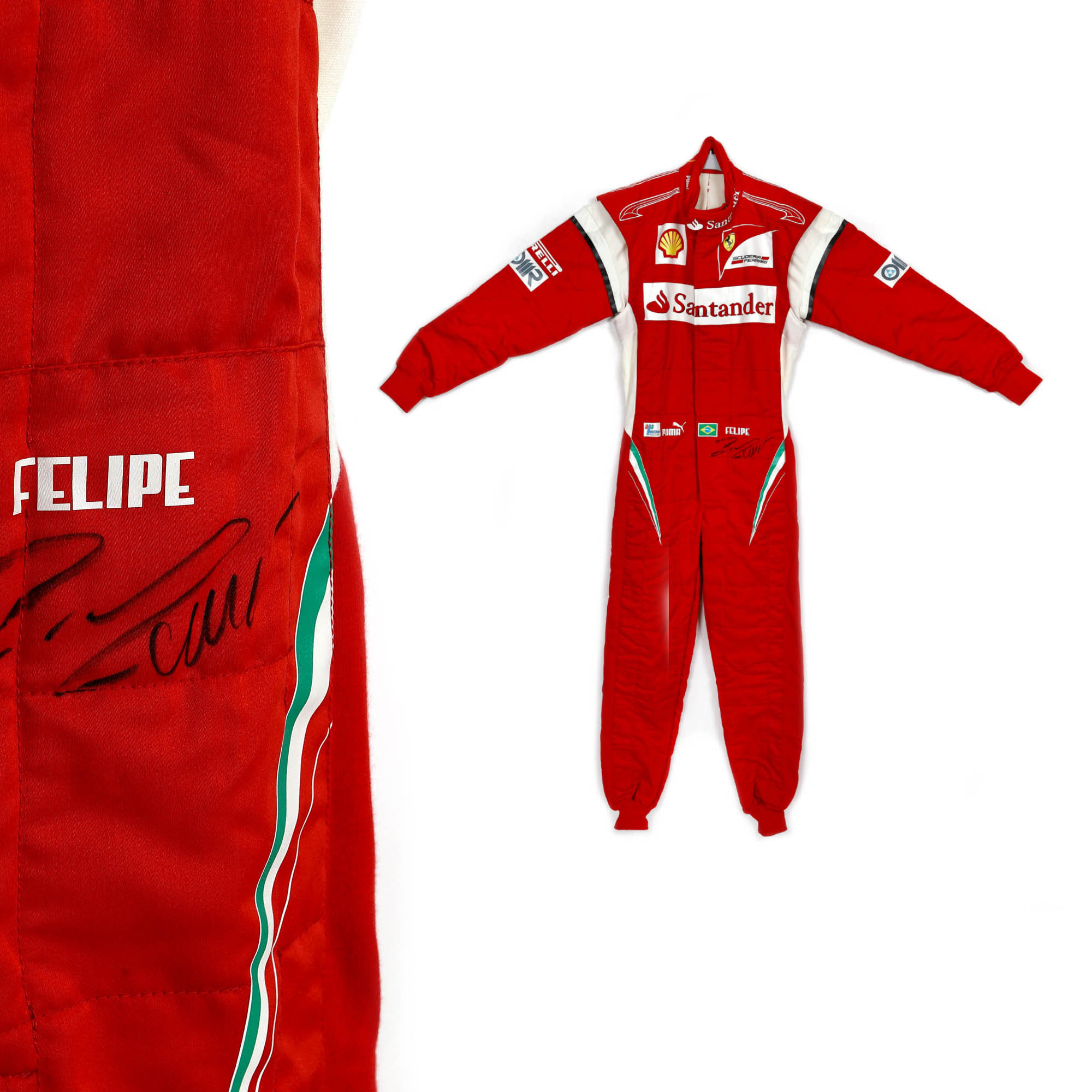 Combinezon Ferrari cu autograful pilotului de Formula 1 Felipe Massa