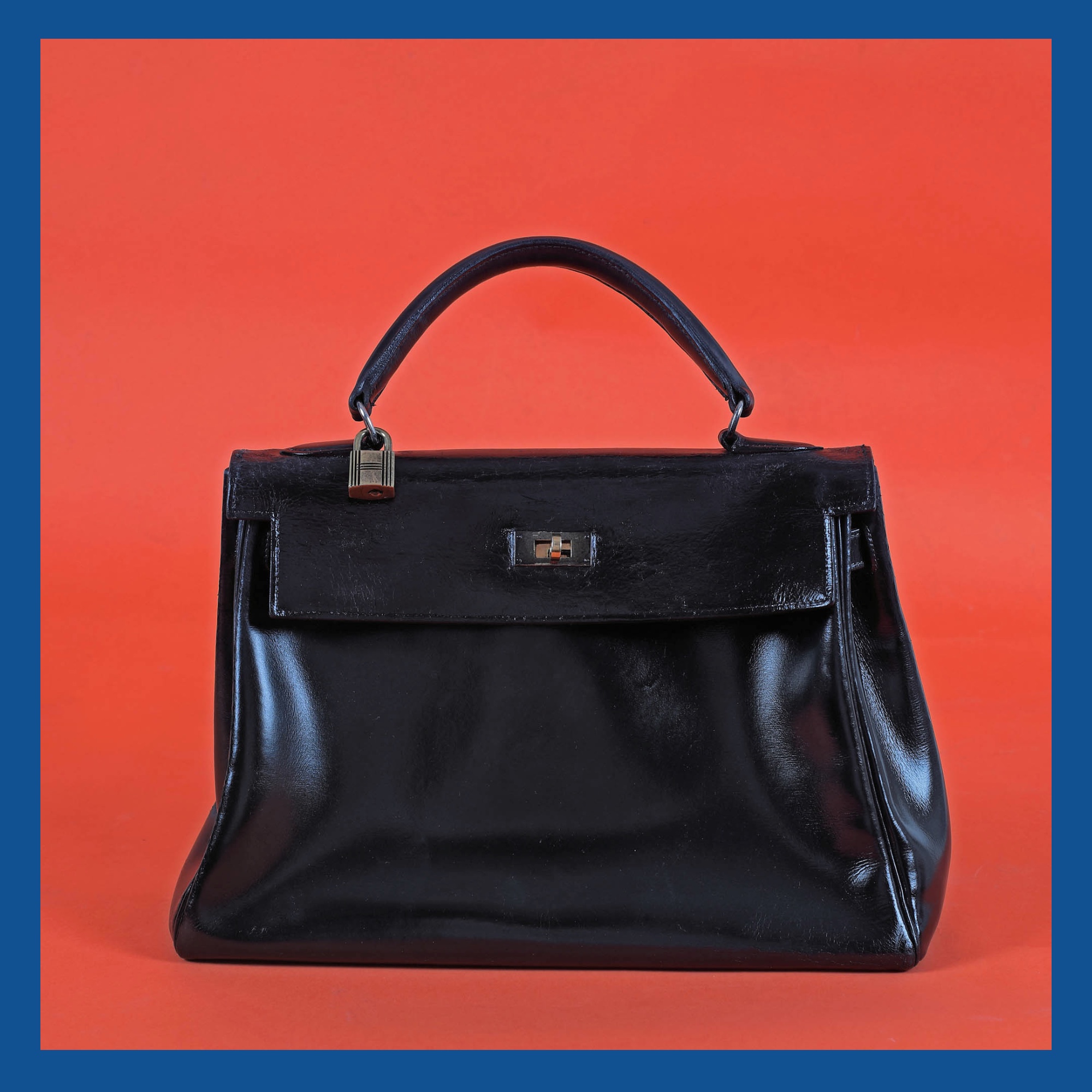 ”Kelly 32” - geantă Hermes vintage, din piele, de damă