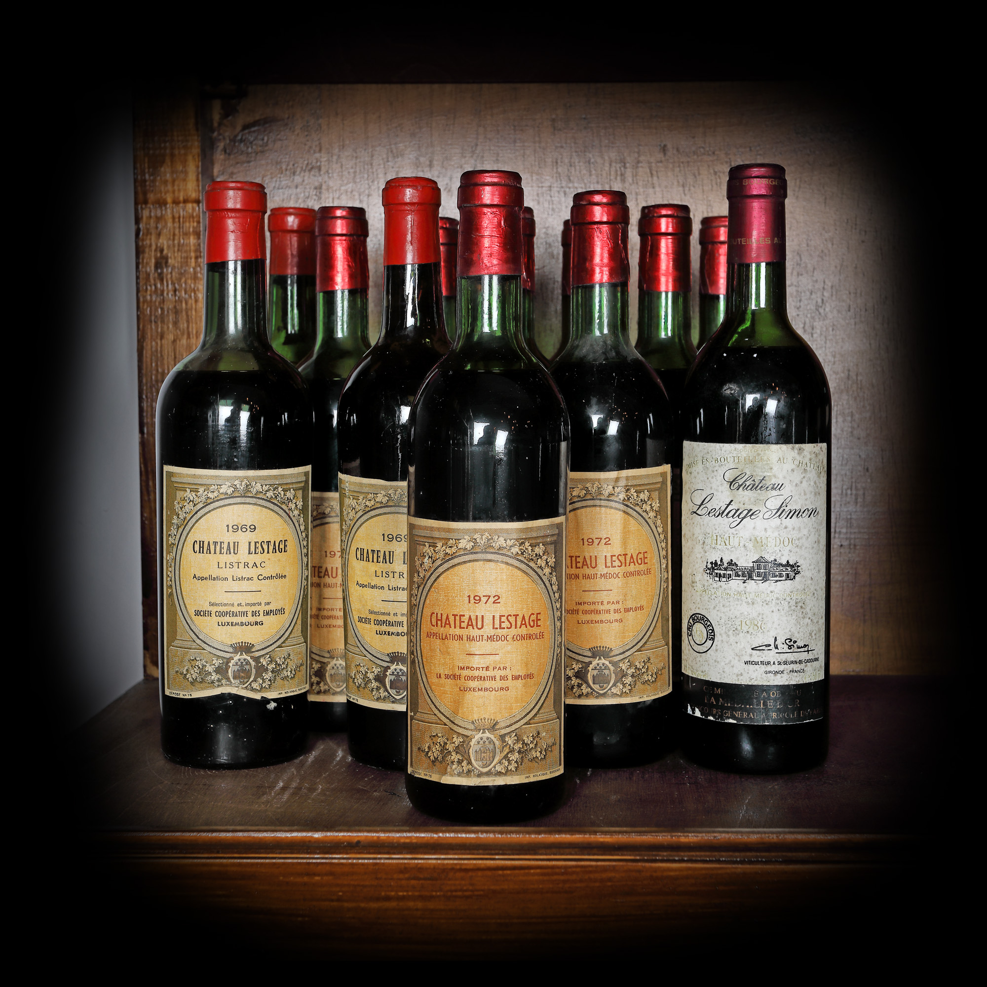 Lot of exceptional wines from Haut Medoc, Château Lestage, 1969-1986, 12b x 0.75l