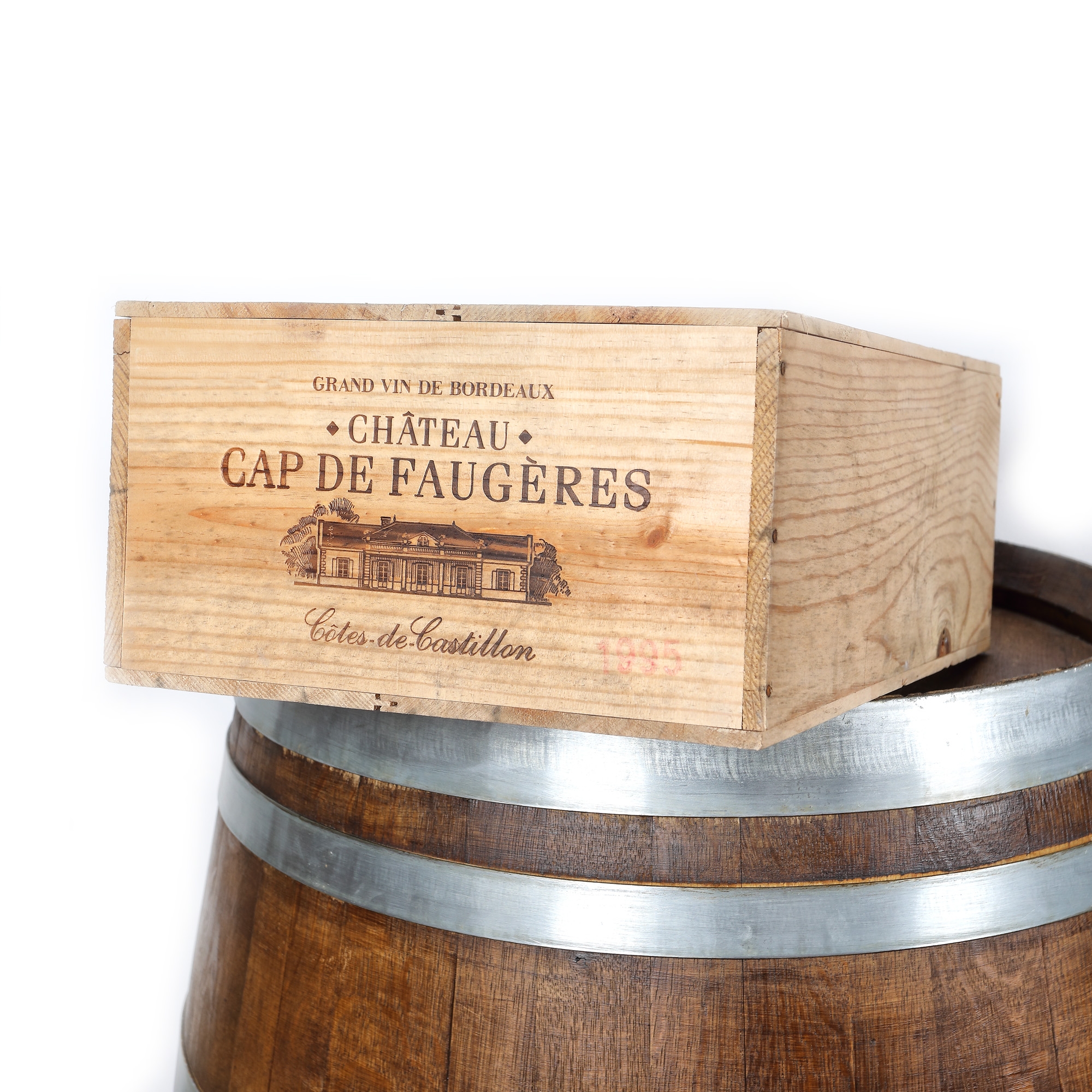 Lot format din vinuri Côtes de Castillon CBO, Cap de Faugères, 1995, 12st x 0,75l