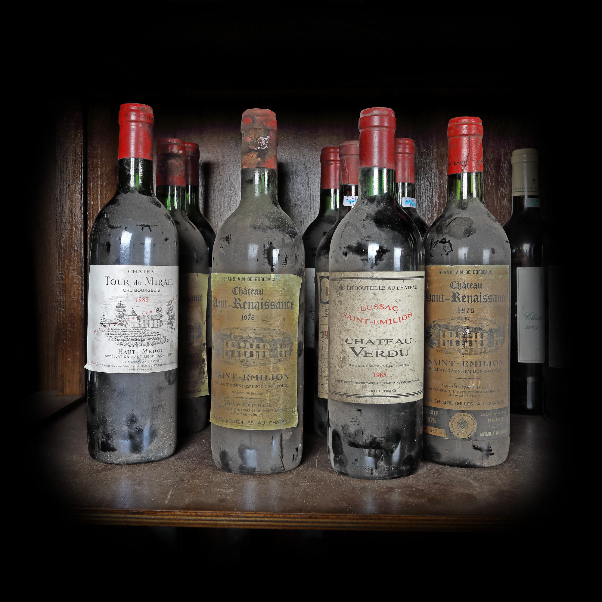 Colecție de vinuri Saint-Émilion și Haut-Médoc, 1959/1975/1985/1988, 11st x 0,75l