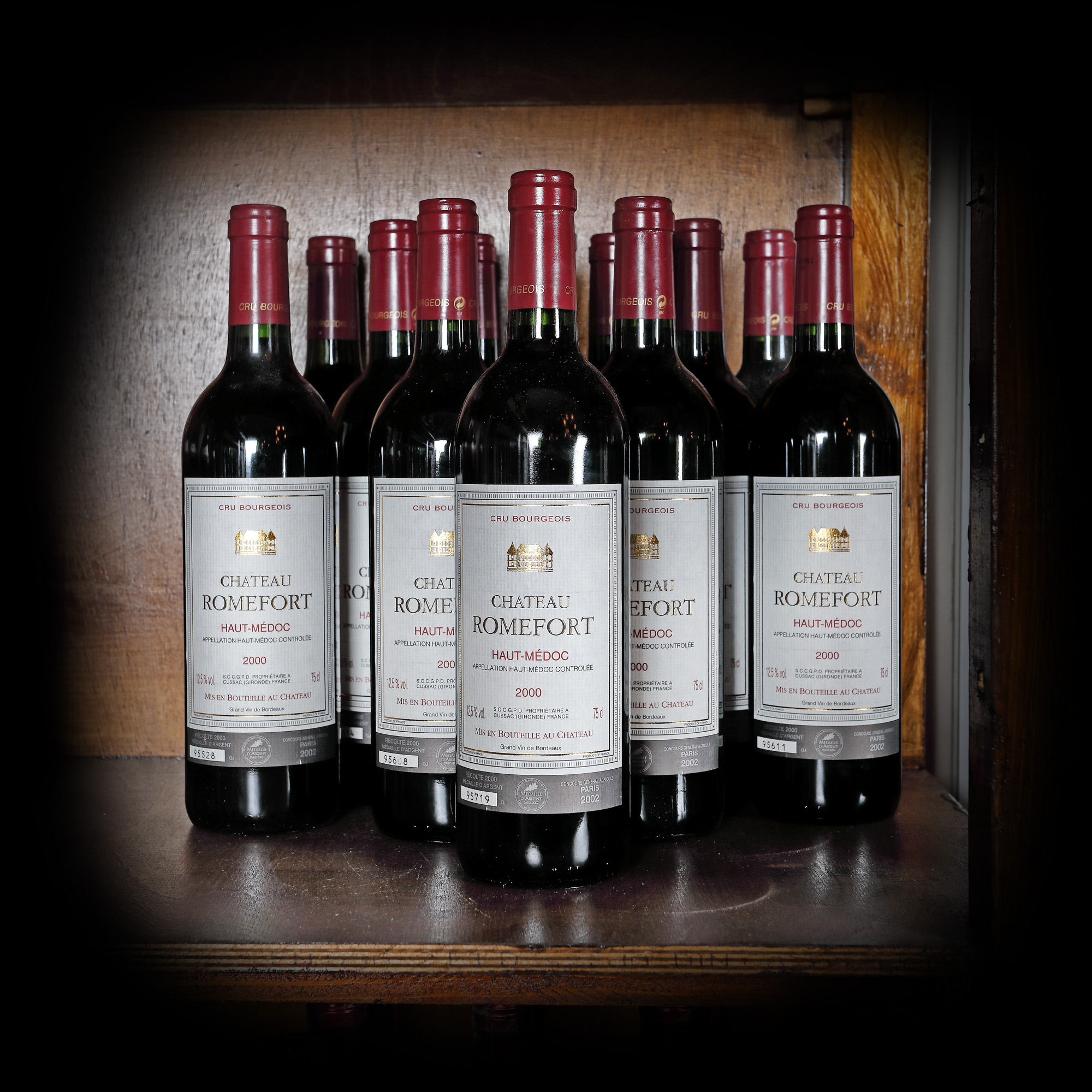 Colecție de vinuri Château Romefort, Haut-Médoc, 2000, 12st x 0,75l