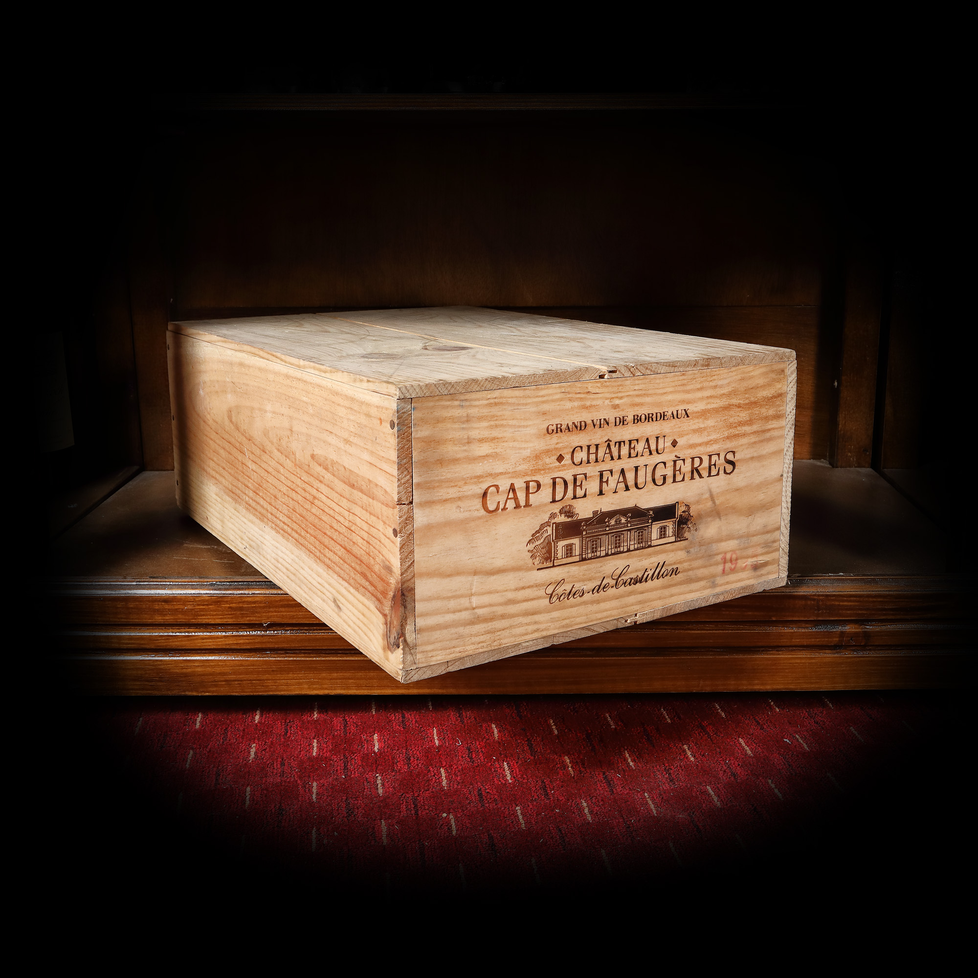 Lot format din vinuri Côtes de Castillon CBO, Cap de Faugères, 1995, 12st x 0,75l