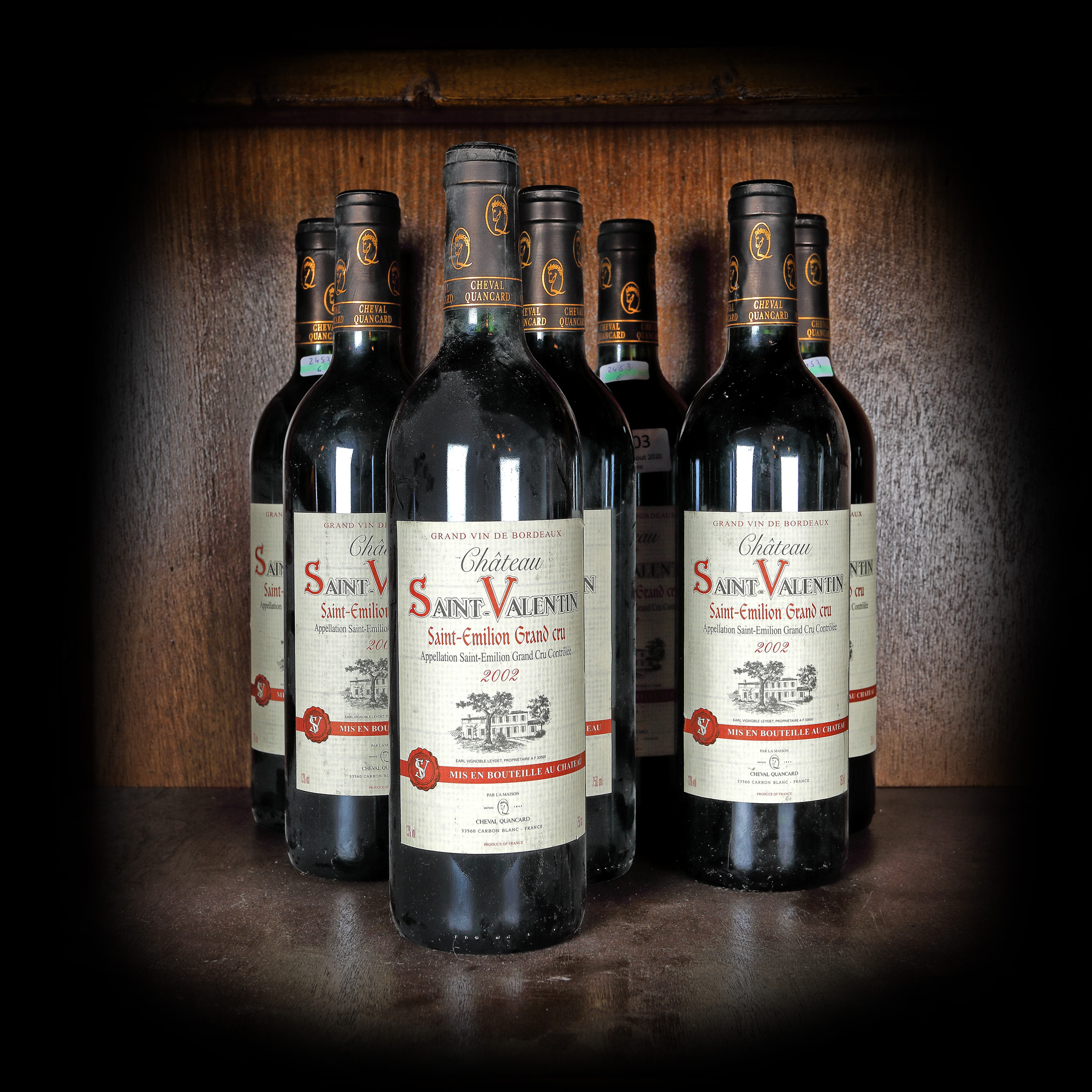 Colecție de vinuri Château Saint Valentin, Saint-Émilion Grand Cru, 2002, 8st x 0,75l