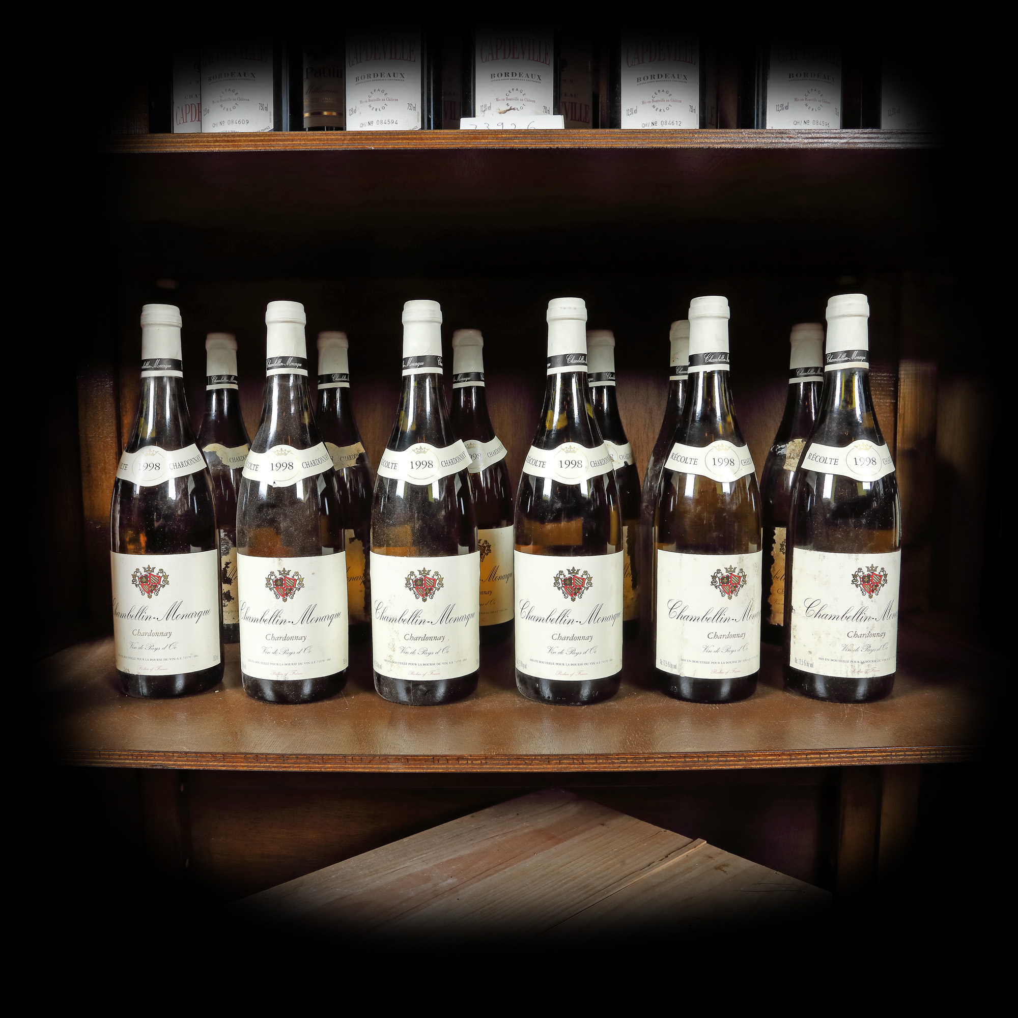 Lot format din vinuri Chambellin-Monarque Blanc, Chardonnay, 1998, 12st x 0,75l