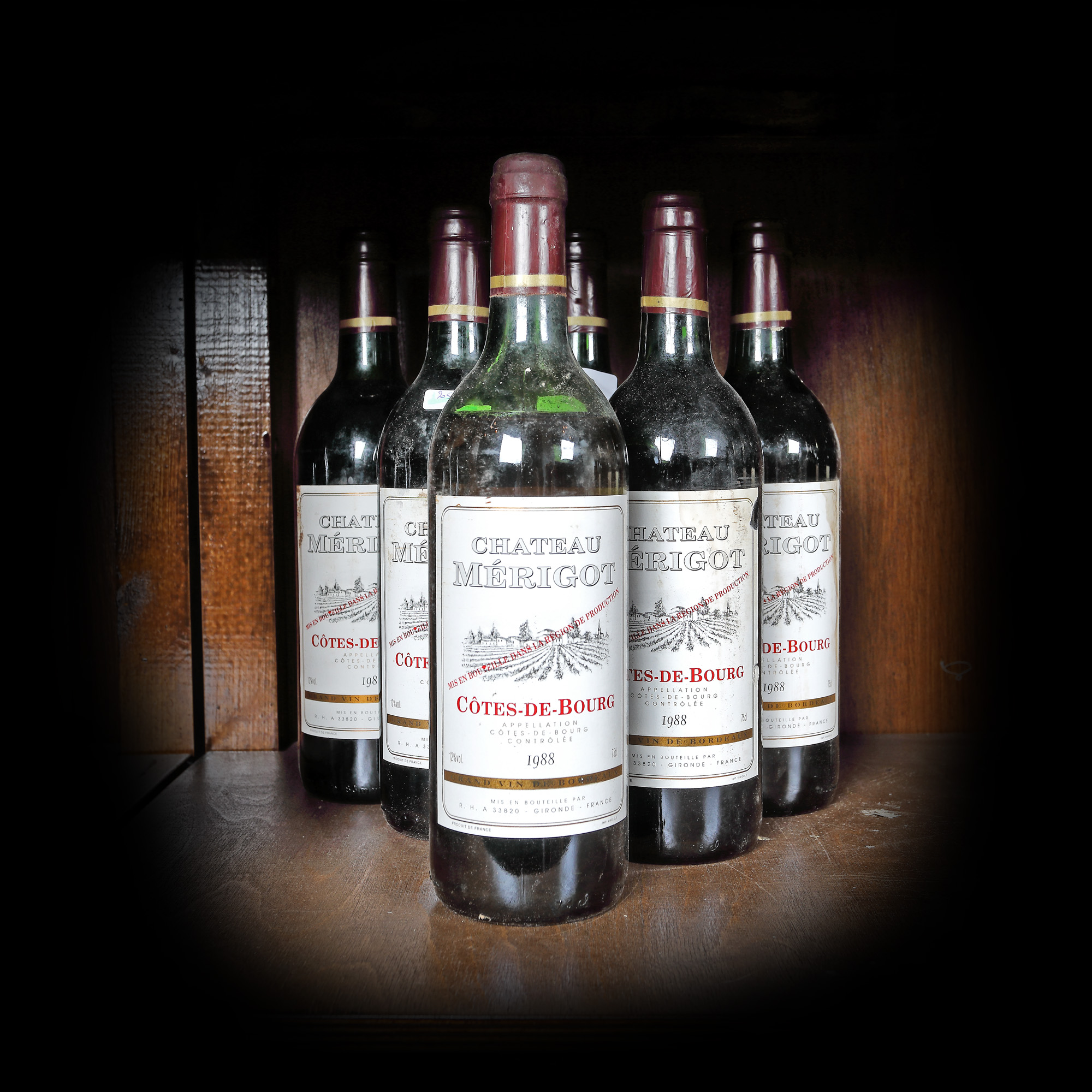 Château Mérigot, Côtes de Bourg, 1988, 6st x 0,75l