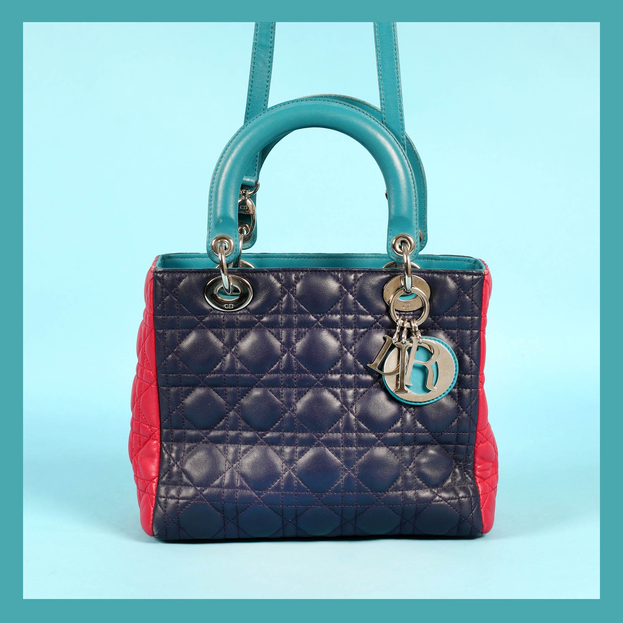 ”Lady Dior” - geantă Dior, din piele, în trei culori