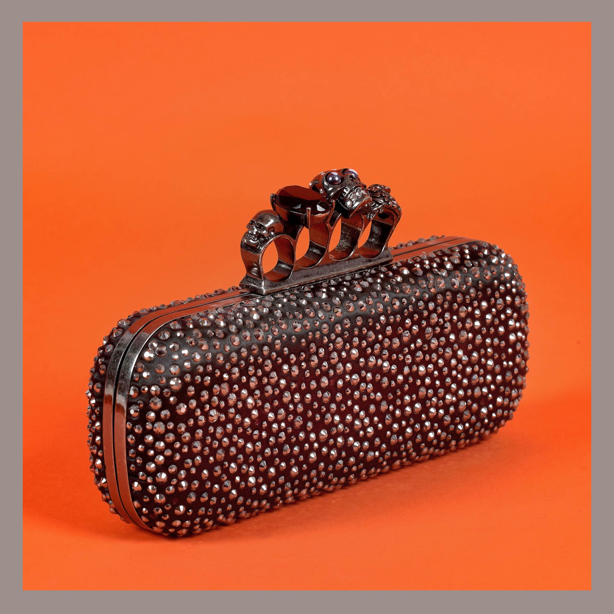 "Glitter Black" - clutch Alexander McQueen, de damă