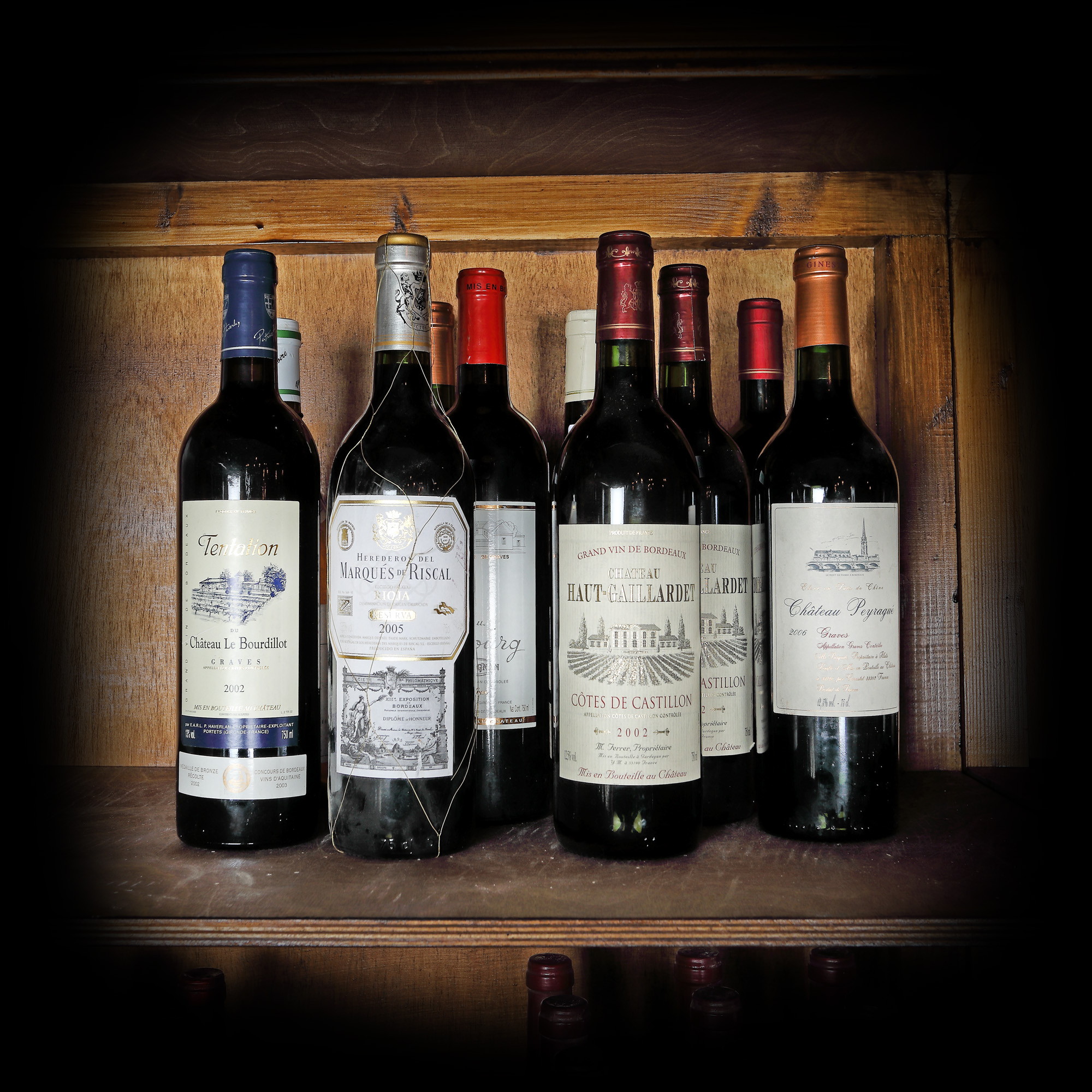 Selecție de vinuri albe și roșii, Franța și Spania, anii 2000, 10st x 0,75l