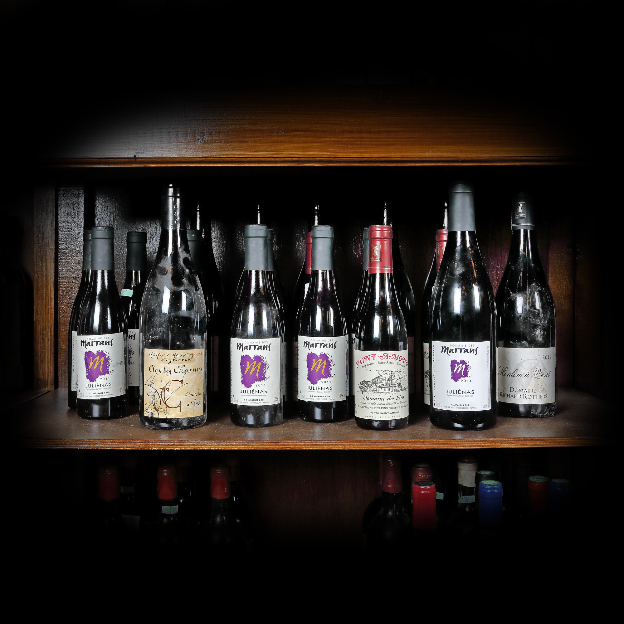 Selecție de vinuri roșii, Franța, 2006/2012/2014, 8st x 0,75l, 11st x 0,375l