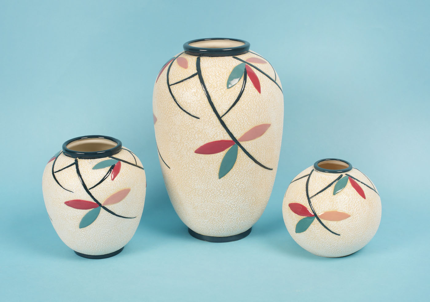 Set format din 3 vase Amphora, 1947