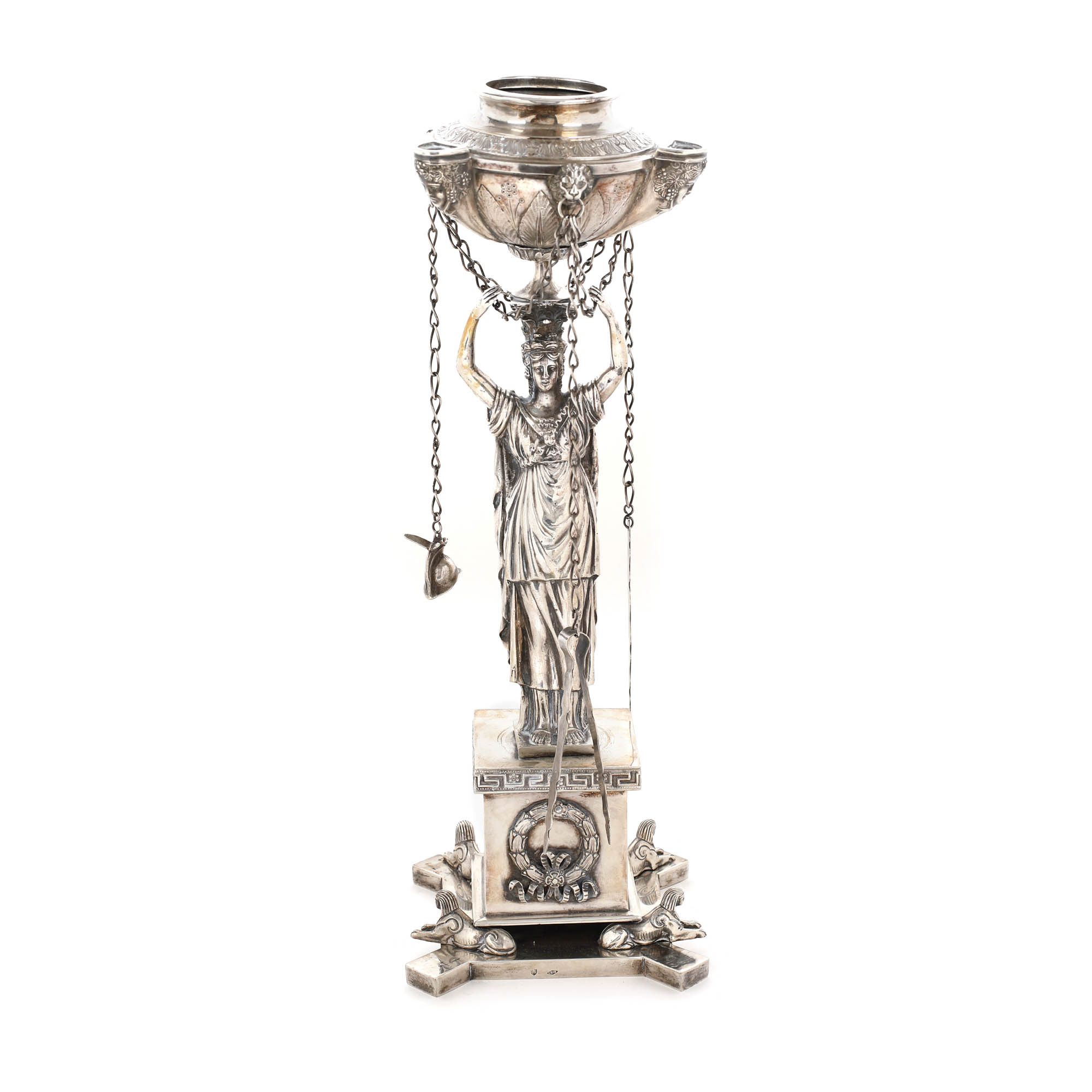 Piesă decorativă din argint, de inspirație Empire, cca. 1850