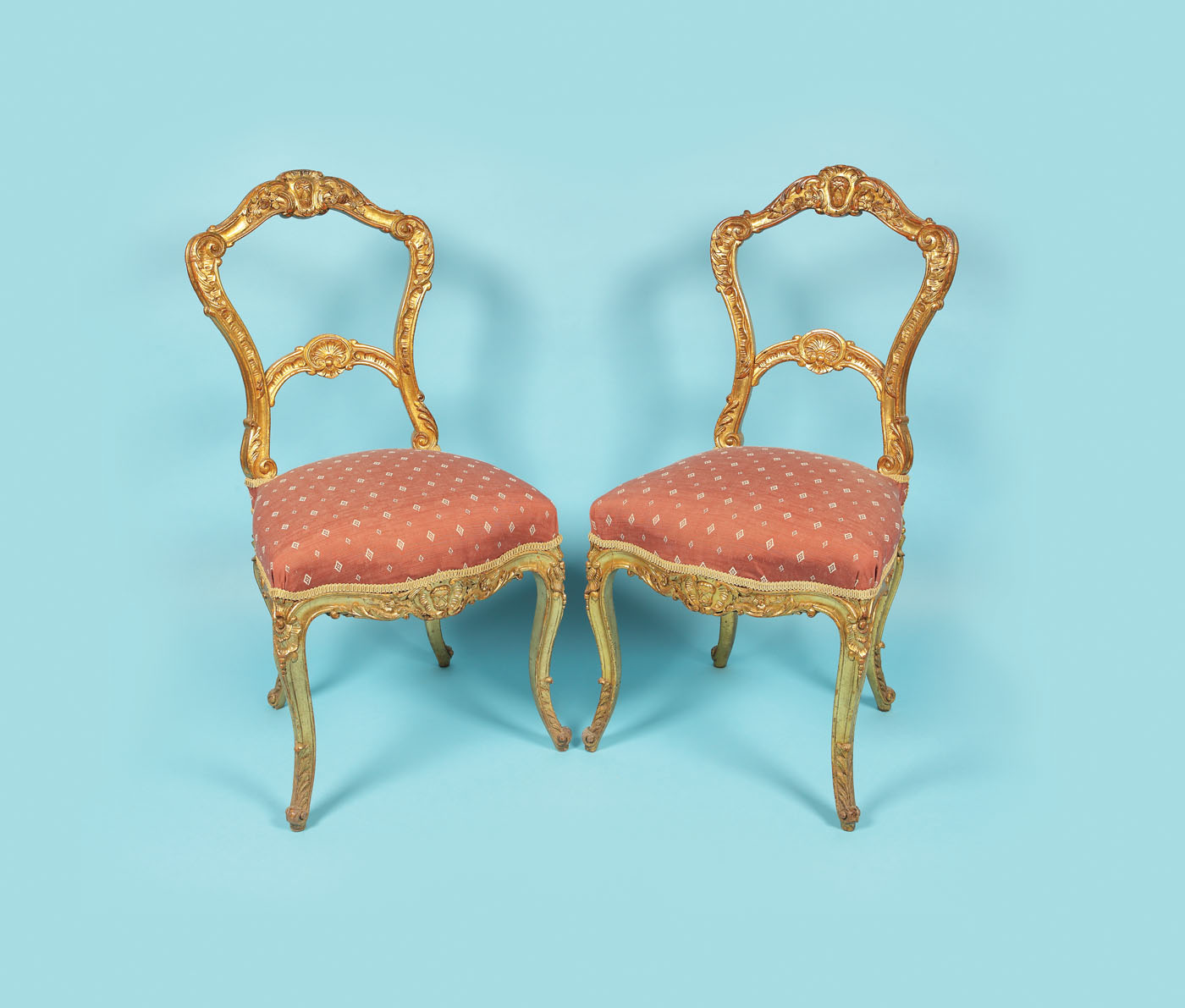 Pereche de scaune în stil Neo-Rococo, începutul sec. XX