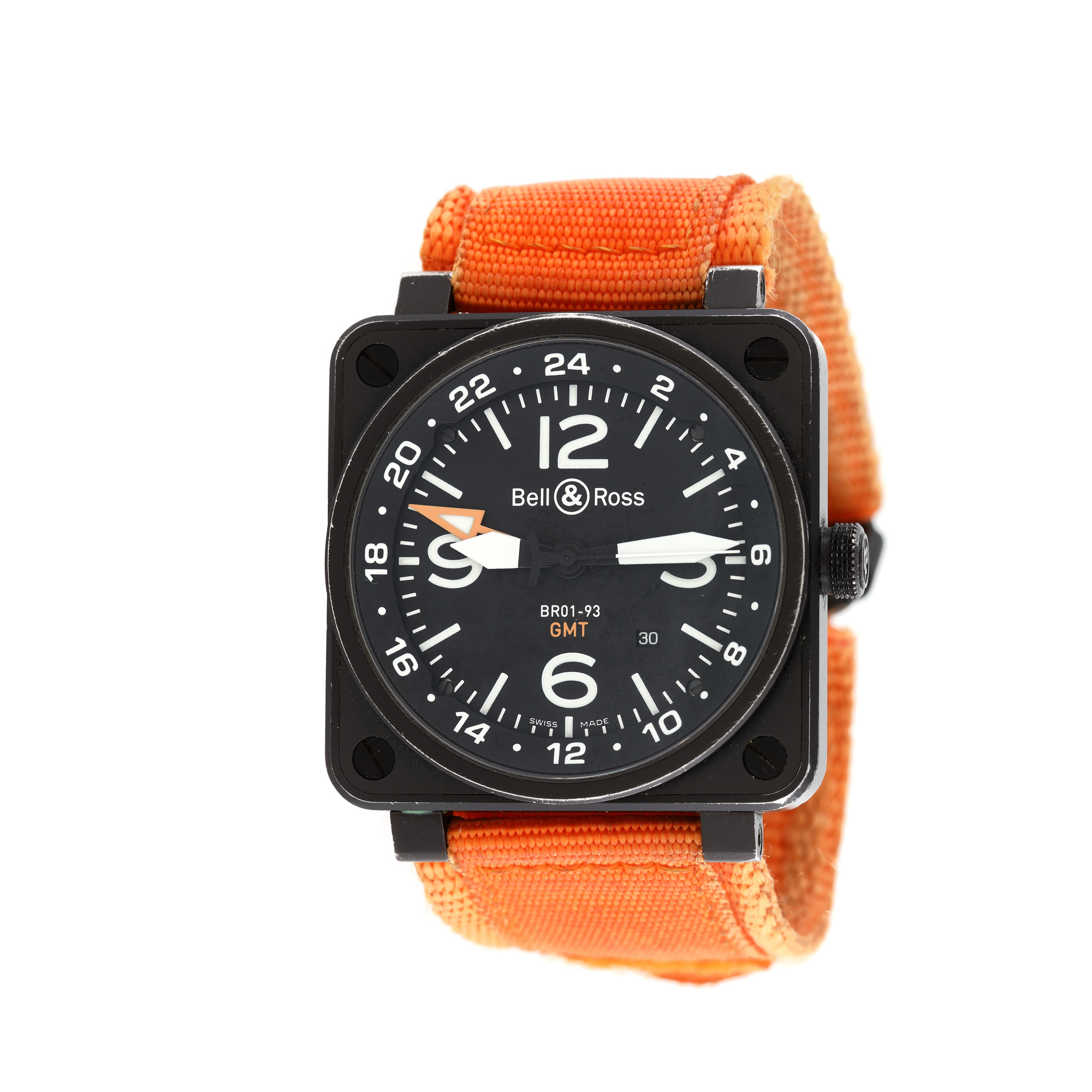 Ceas Bell & Ross GMT, de mână, bărbătesc, ediție limitată, în cutie originală
