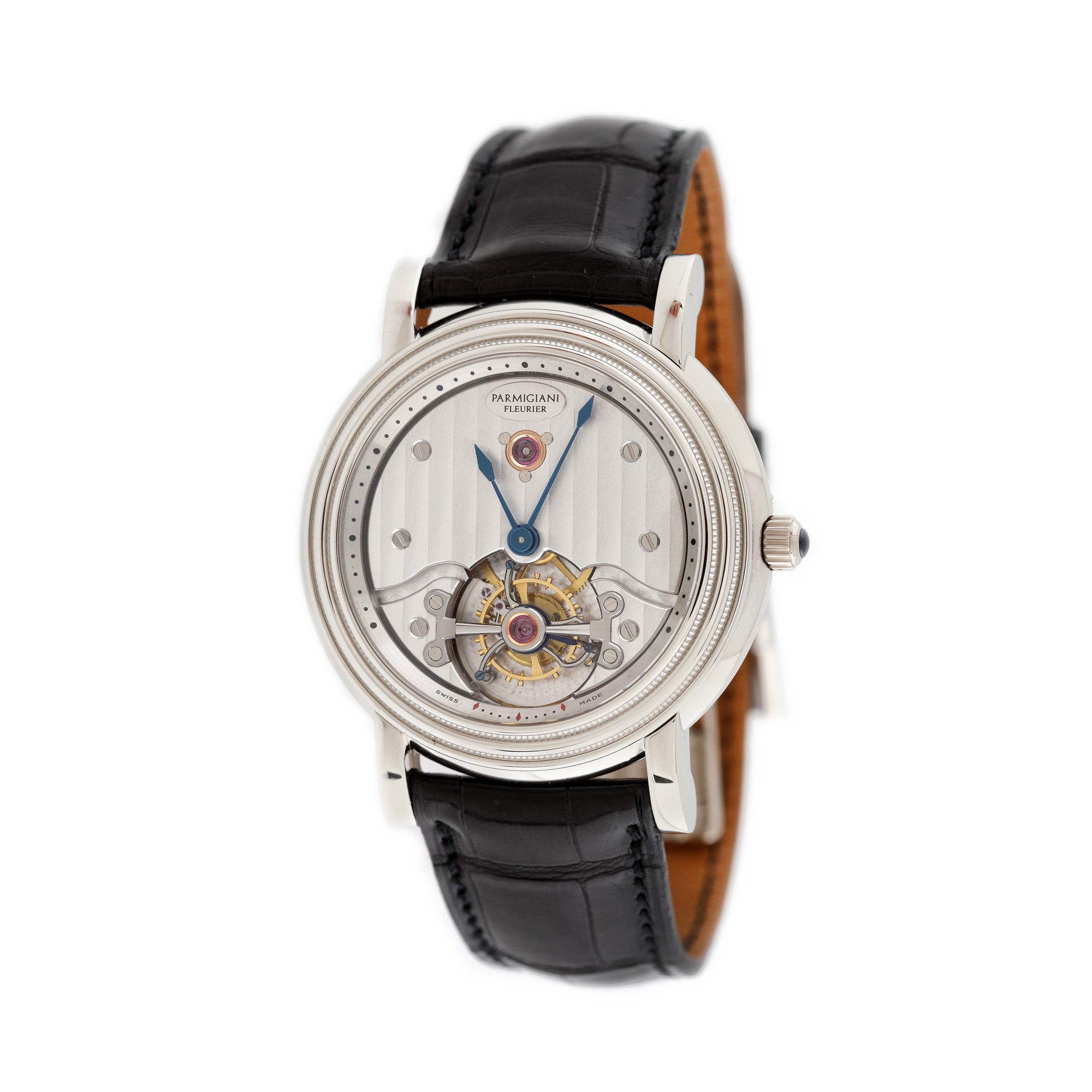 Ceas Parmigiani Fleurier Toric Tourbillion, din platină, de mână, bărbătesc