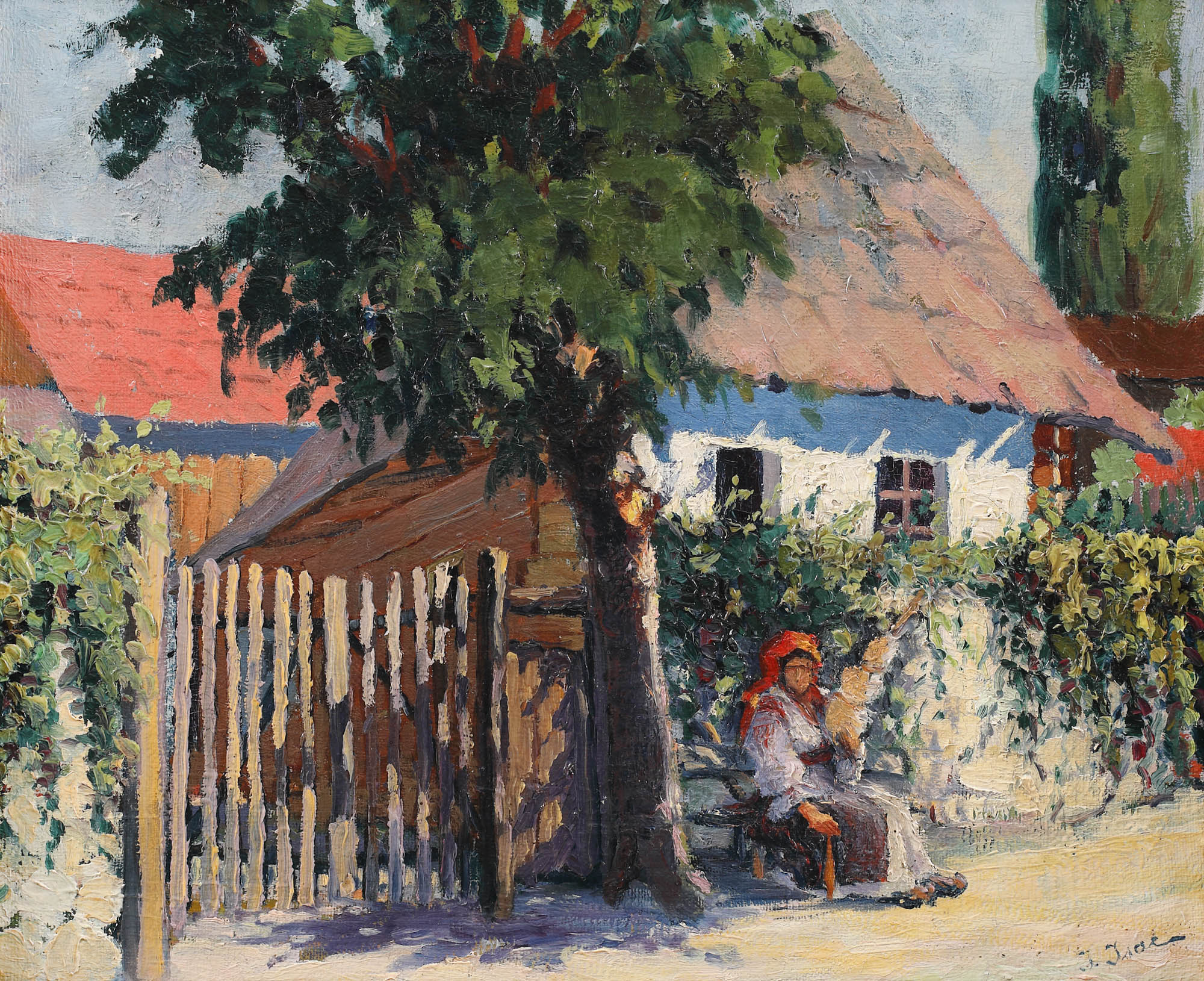 Peasant Woman Hand Spinning