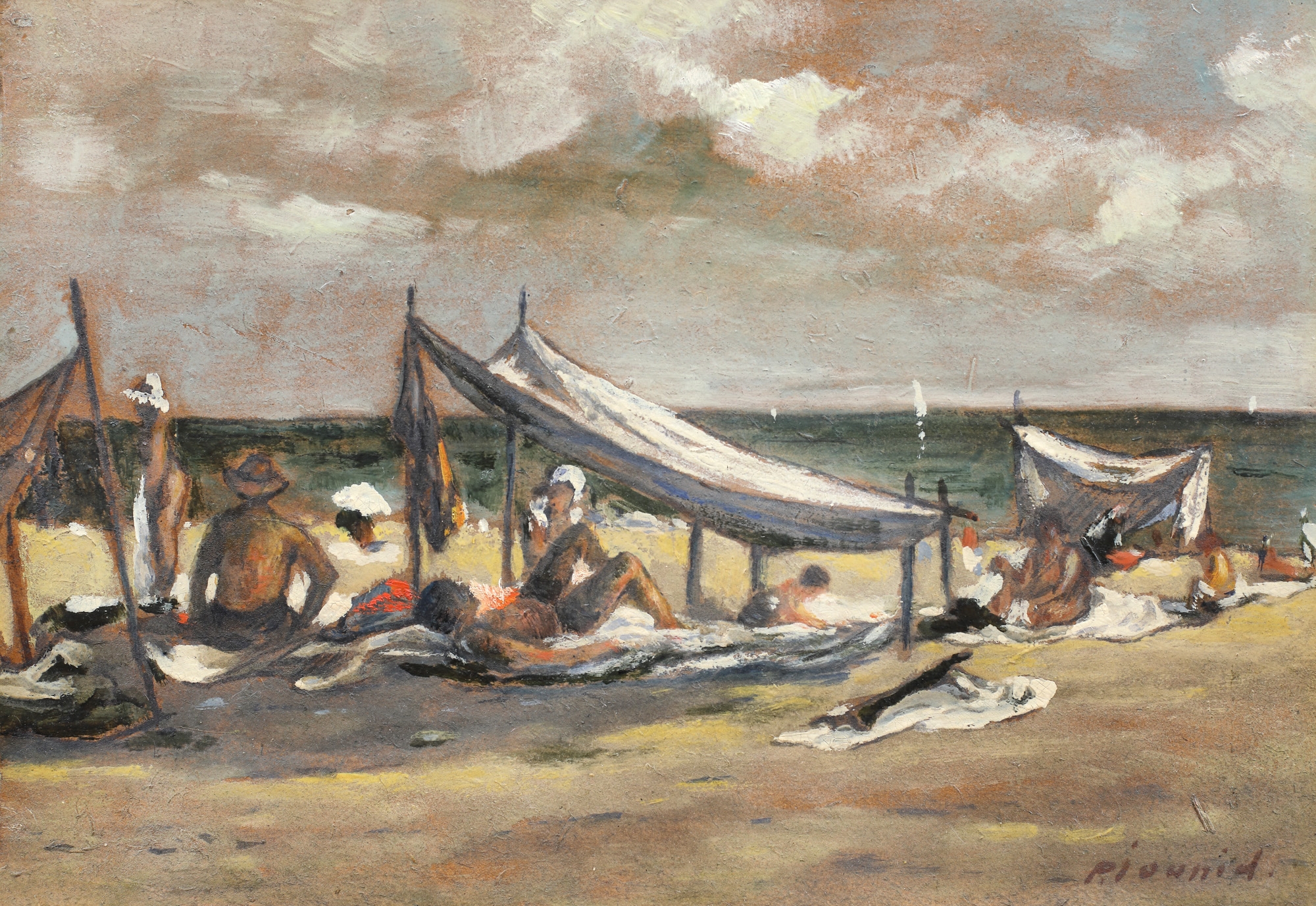 La plajă