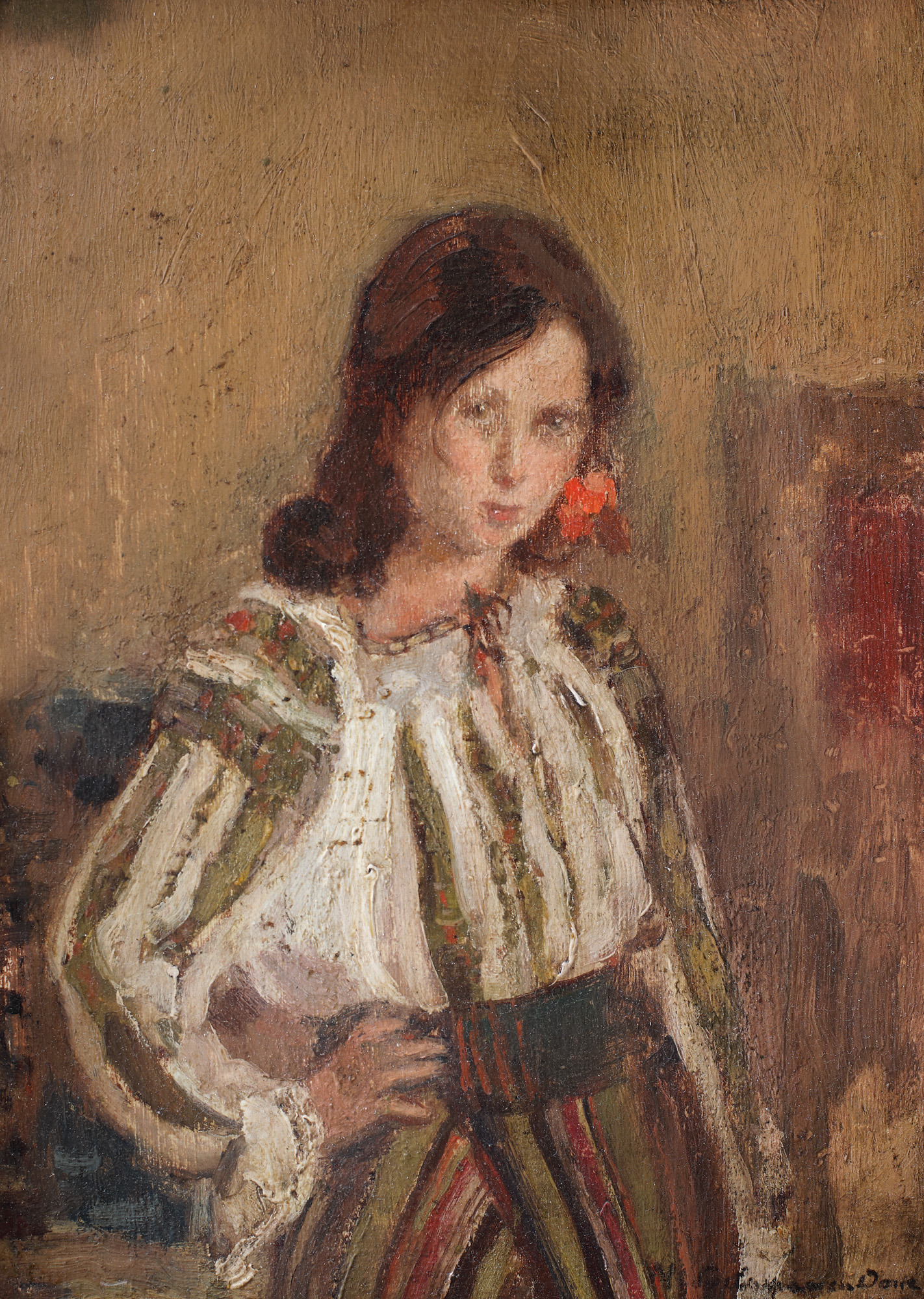 Little Girl in Folk Costume