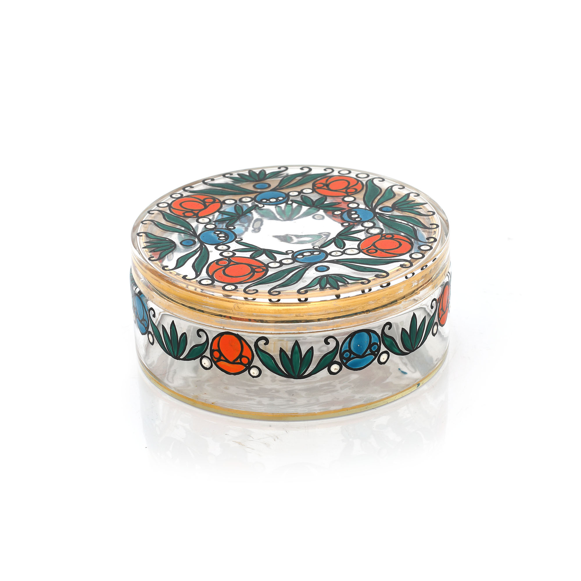 Marcel Goupy box, Art Deco, for biscuits, approx. 1925