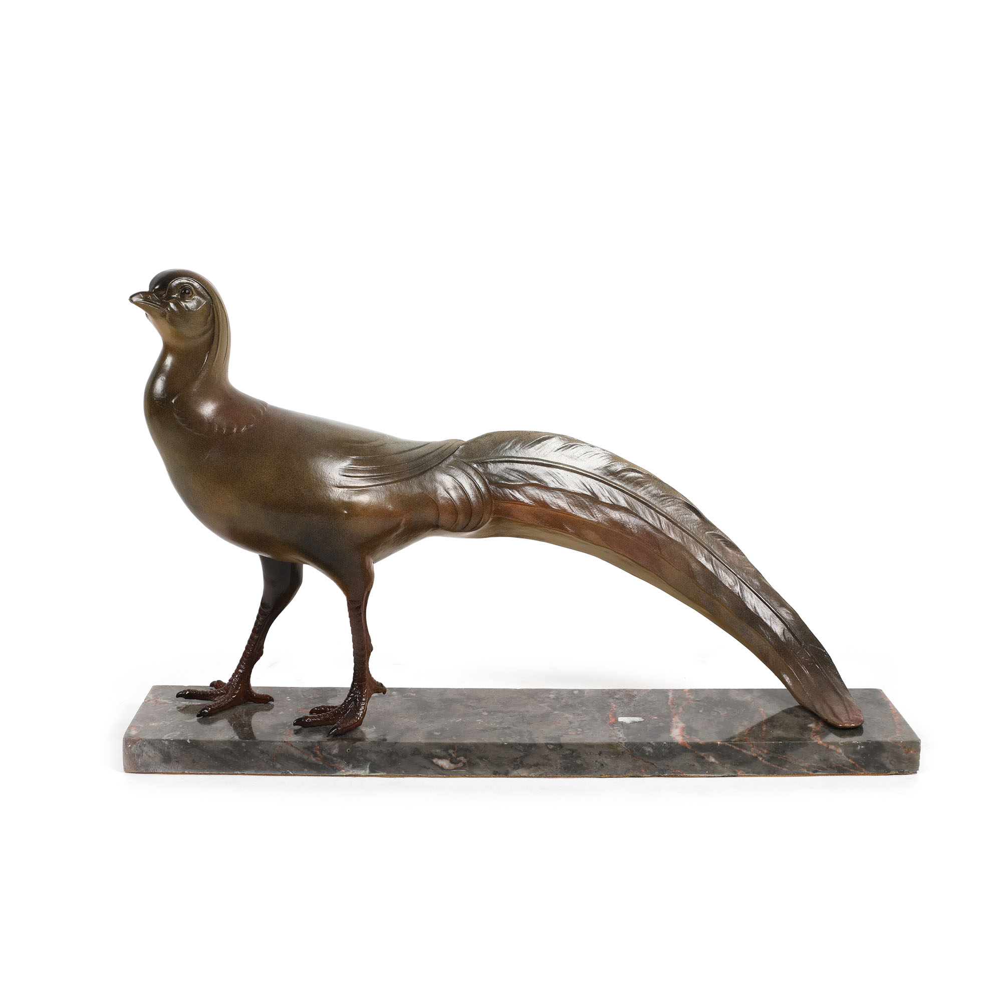 "Fazan" - sculptură Art Deco, autor Maurice Font, cca. 1930