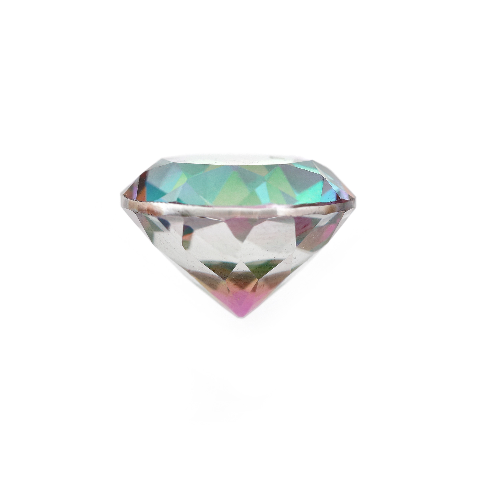 Mistique topaz, rotund briliant, cca. 4,64 ct, vine însoțit de certificat GIA