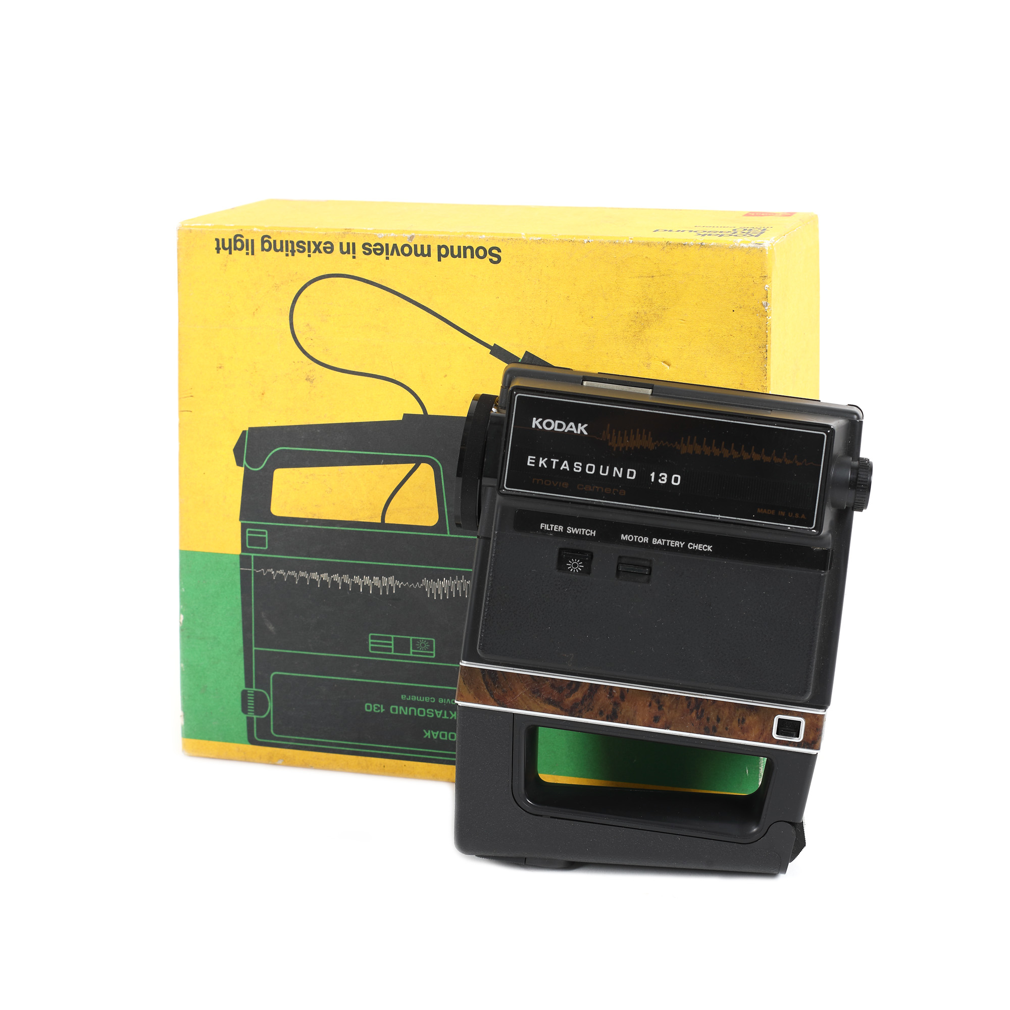 Kodak camcorder, Ektasound 130, Super 8, with microphone, USA, in original box