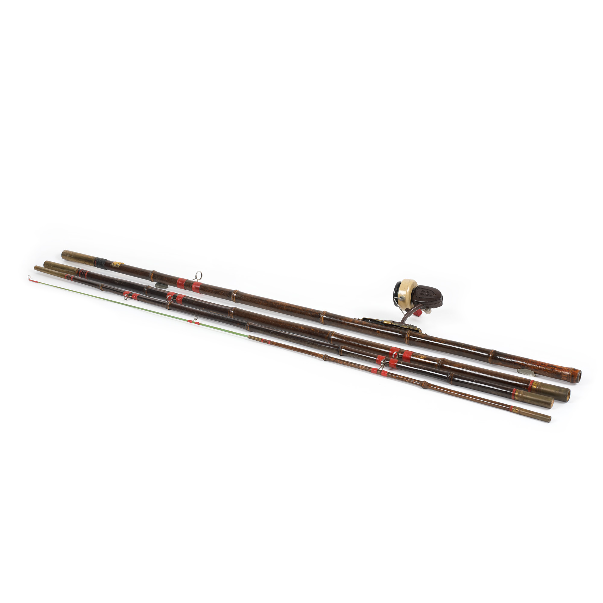 Bamboo rod with reel, France, early 20th century