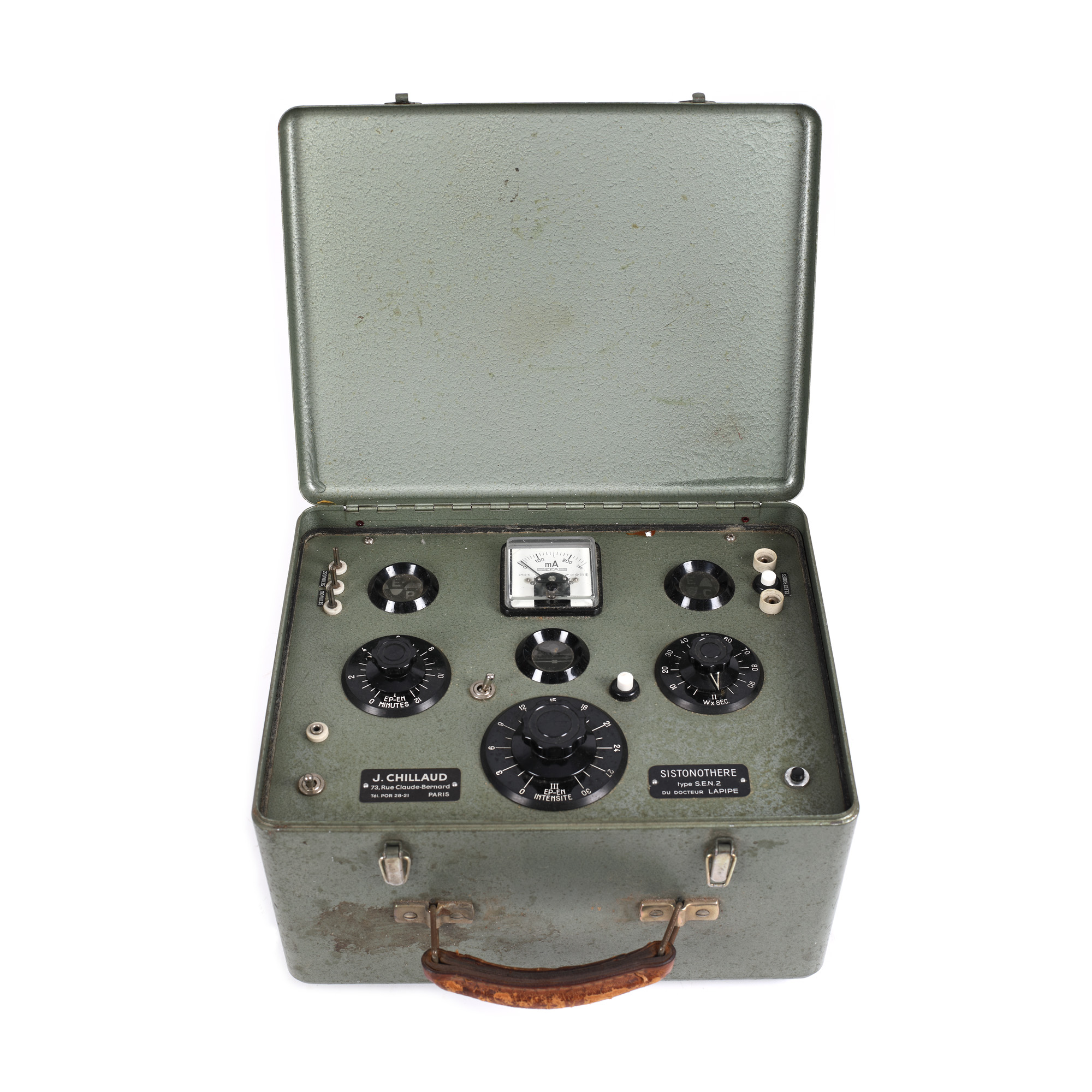 J. Chillaud electric shock device, Paris, 1940