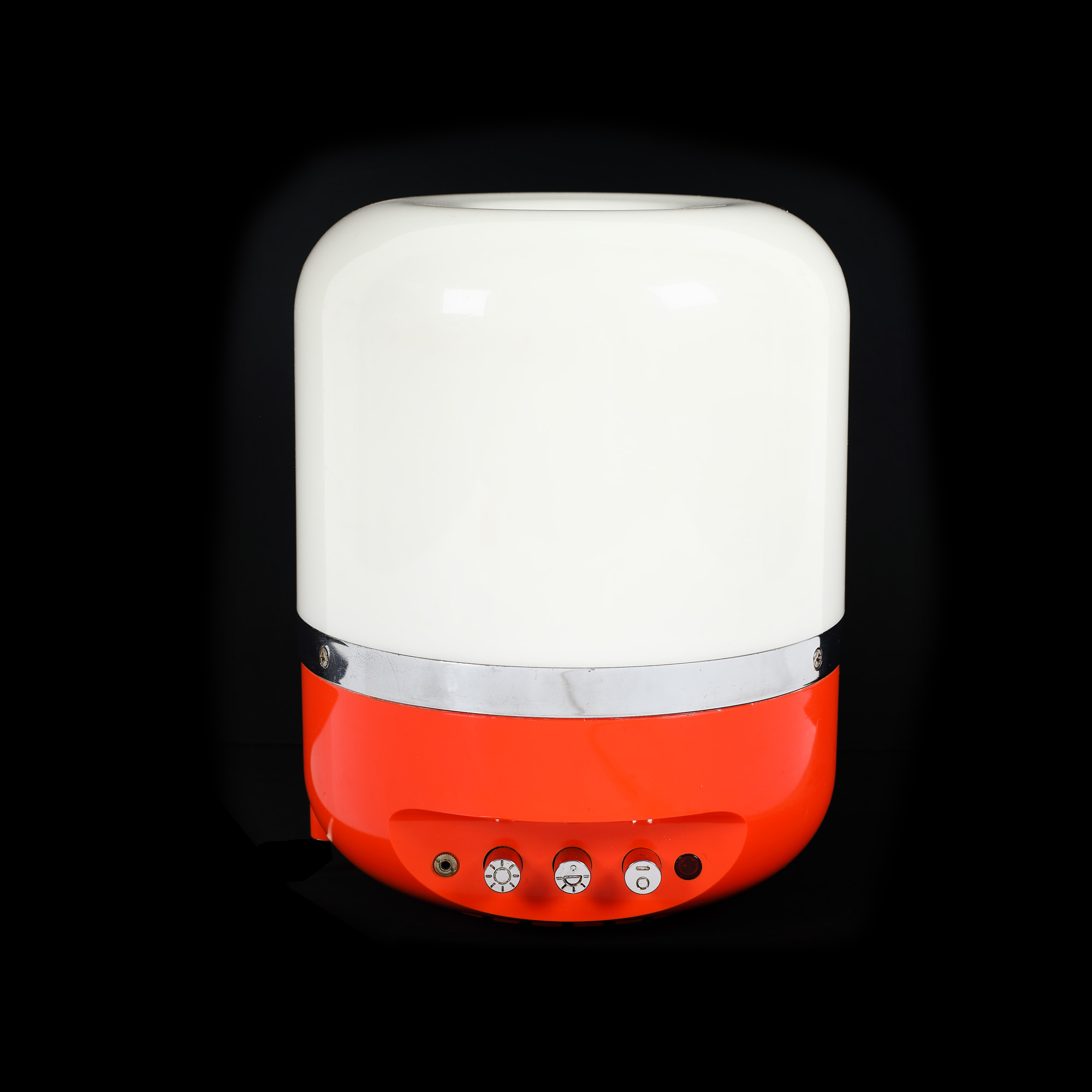 Space-age lamp with radio, Europhon brand, design Adriano Rampoldi, Italy