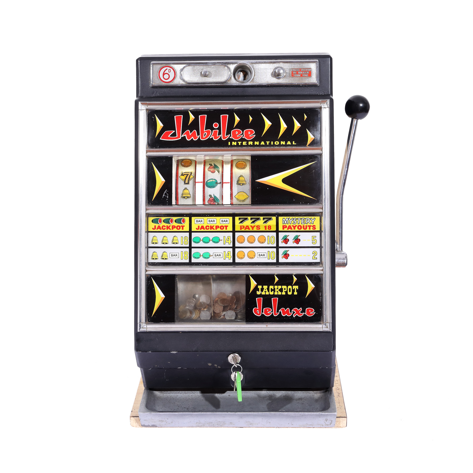 Jackpot Deluxe mechanical gambling game, Jubilee International brand, Australia