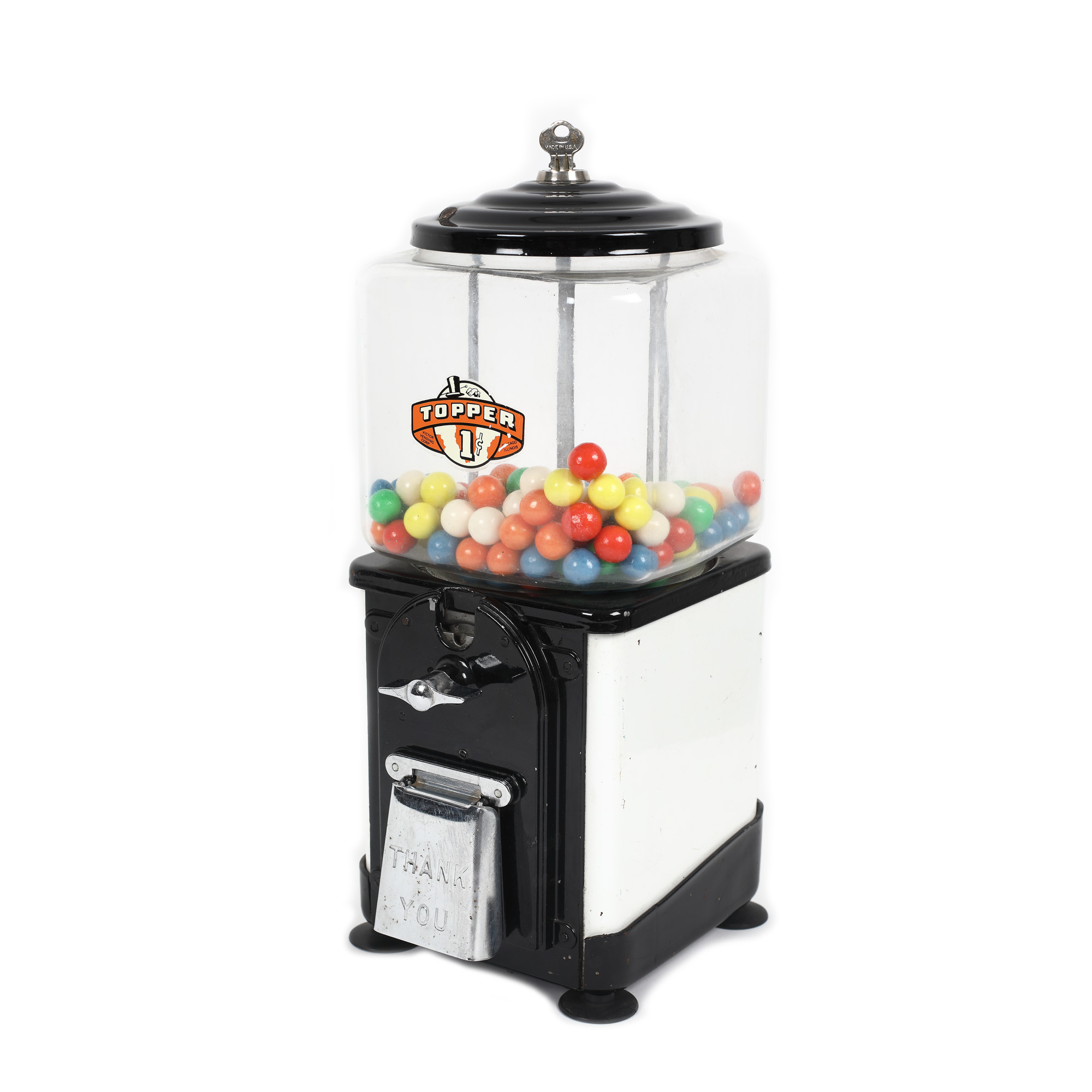 Victor Vending Company candy dispenser, Topper model, Chicago, United States, approx. 1950