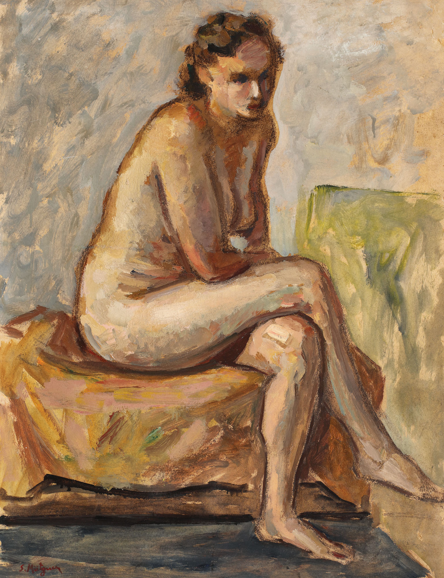 Nude In The Workshop