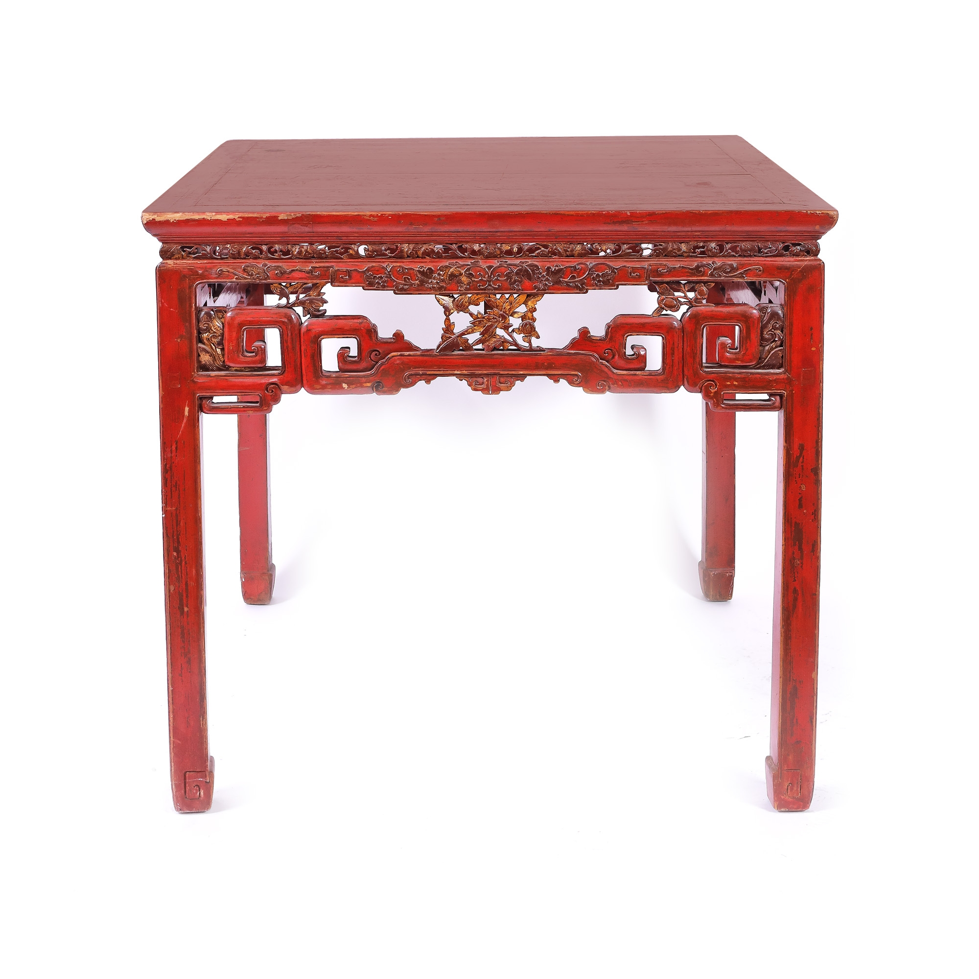 Masă din lemn, cu decor tradițional, perioada Republicană, China, cca. 1912-1949