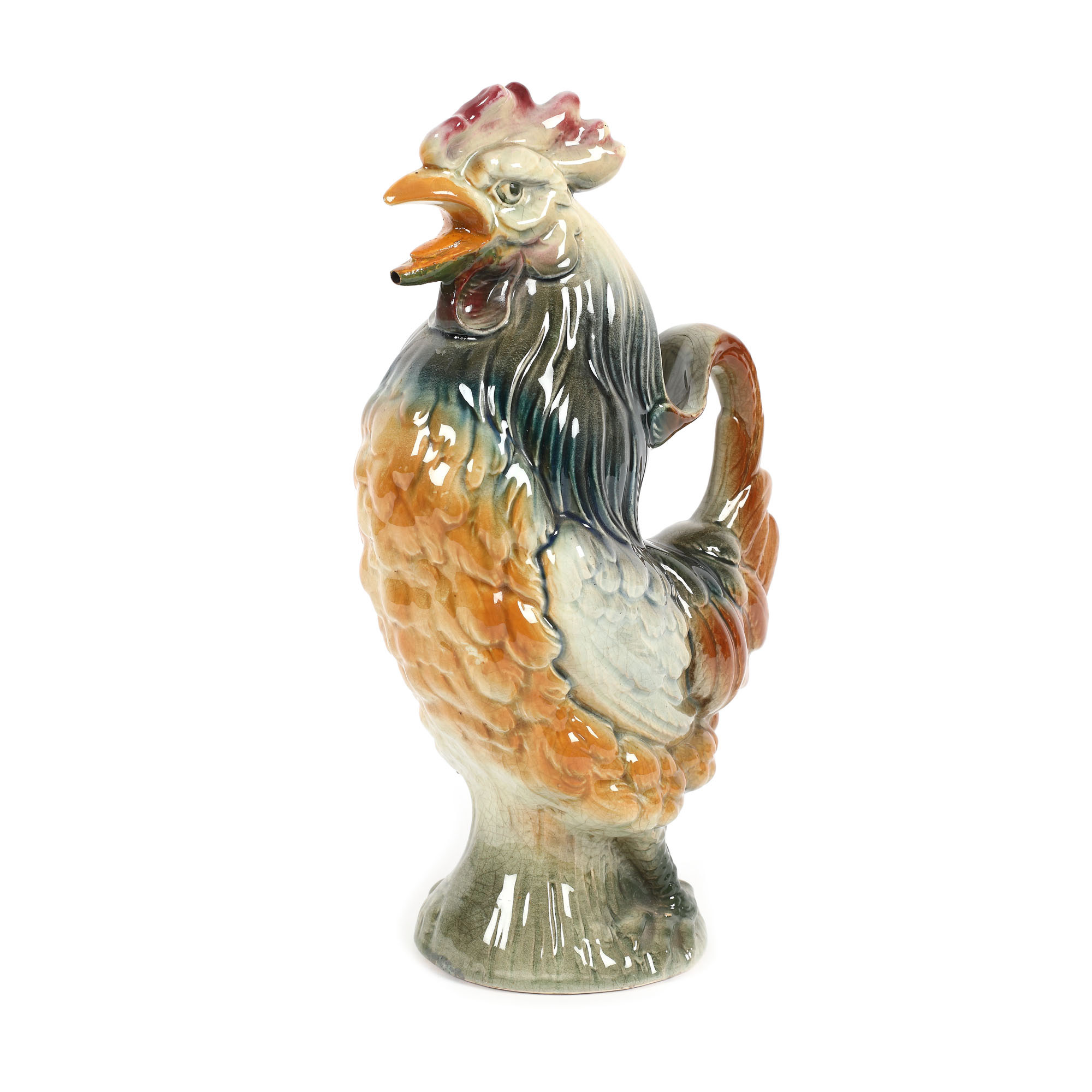 Saint-Clément ceramic carafe for wine, early 20th century