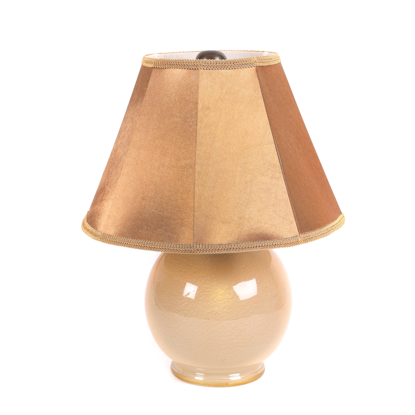 "Boule" - Art Deco lamp, attributed to Verrerie Schneider, with double illumination in the crystal body and in the lampshade