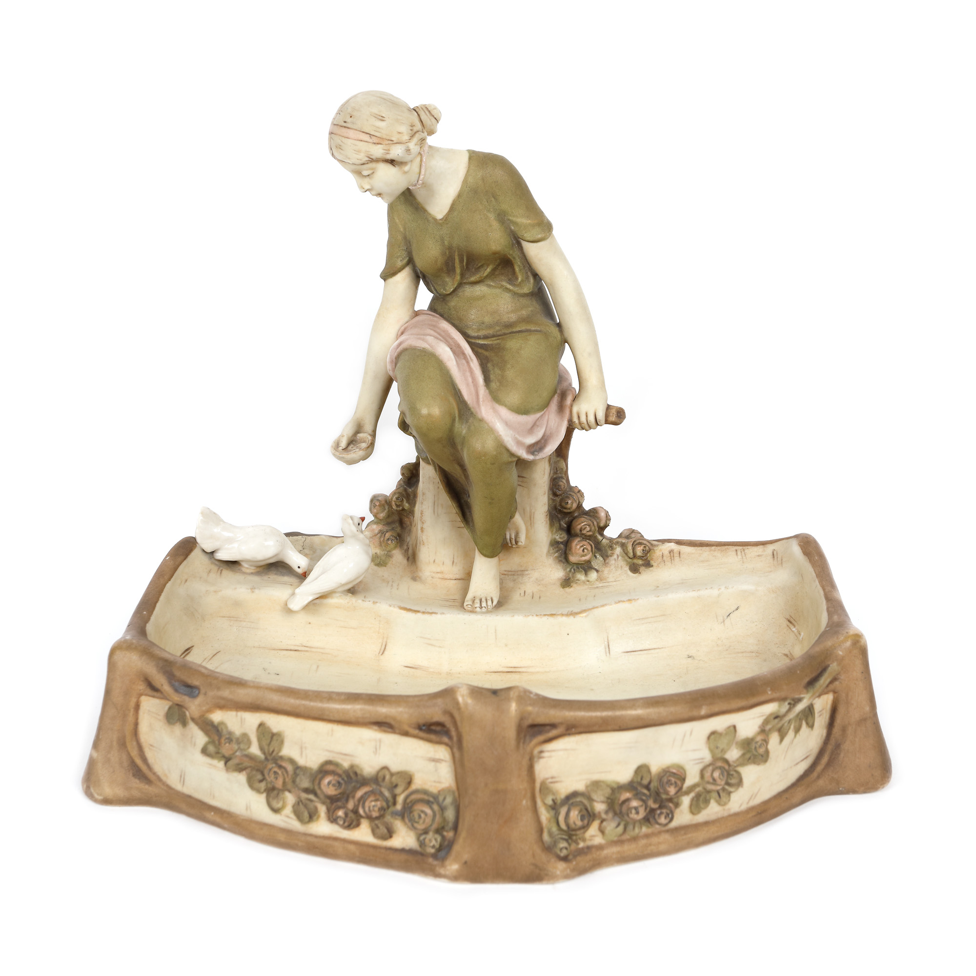 Bombonieră Royal Dux, Art Nouveau, cca. 1920