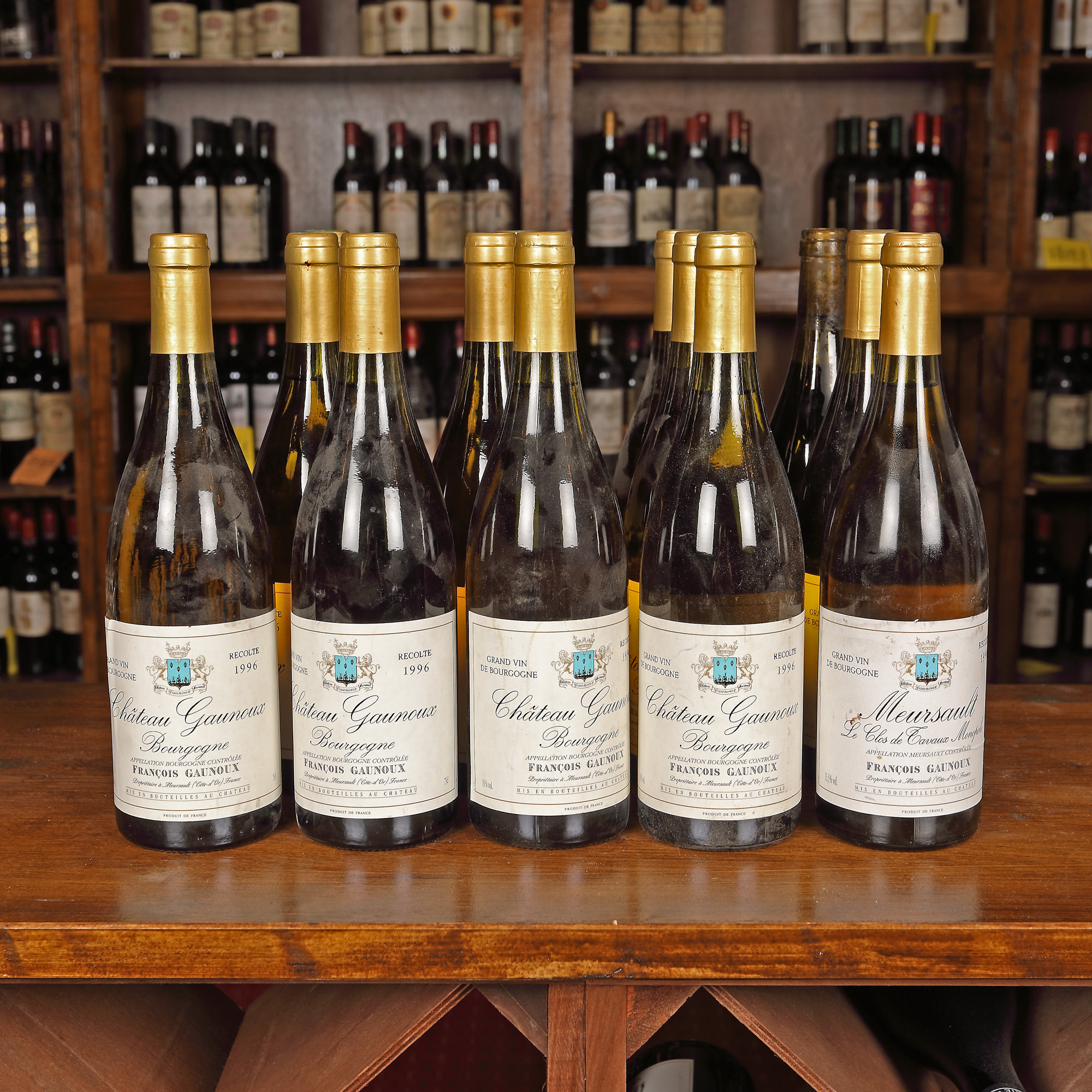Colecție de vinuri Blanc François Gaunoux, Bourgogne, 1993, 1996, 1998, 13st x 0,75l