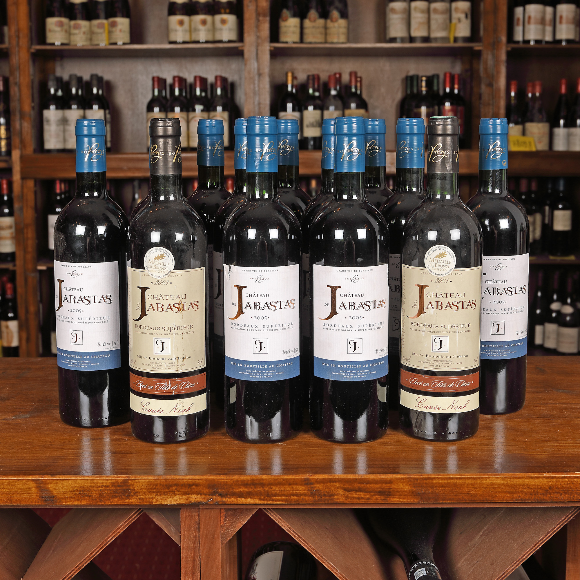 Château de Jabastas, Bordeaux, 2003/2005, 13st x 0,75l