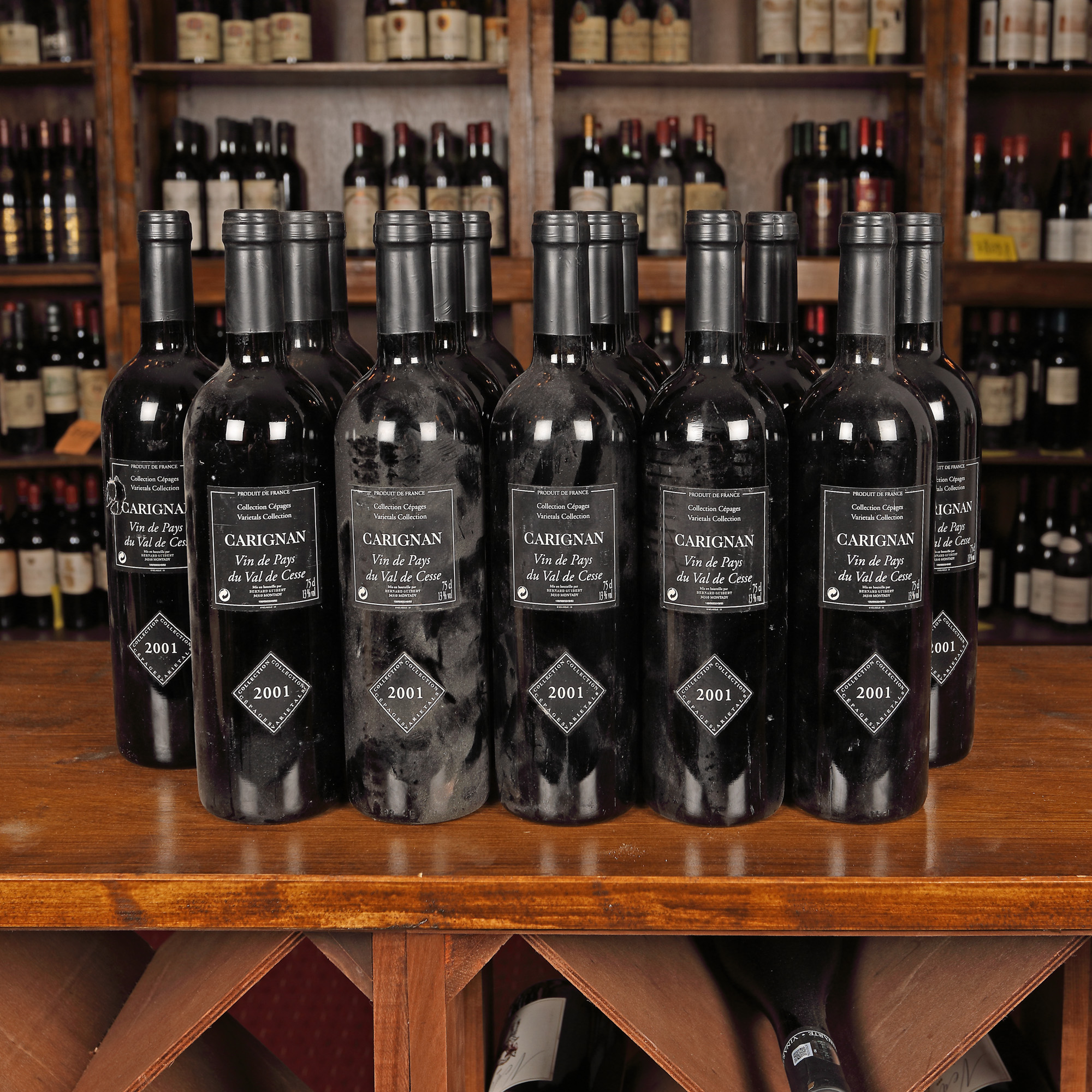 Lot de vinuri Carignan, 2001, 15st x 0.75l